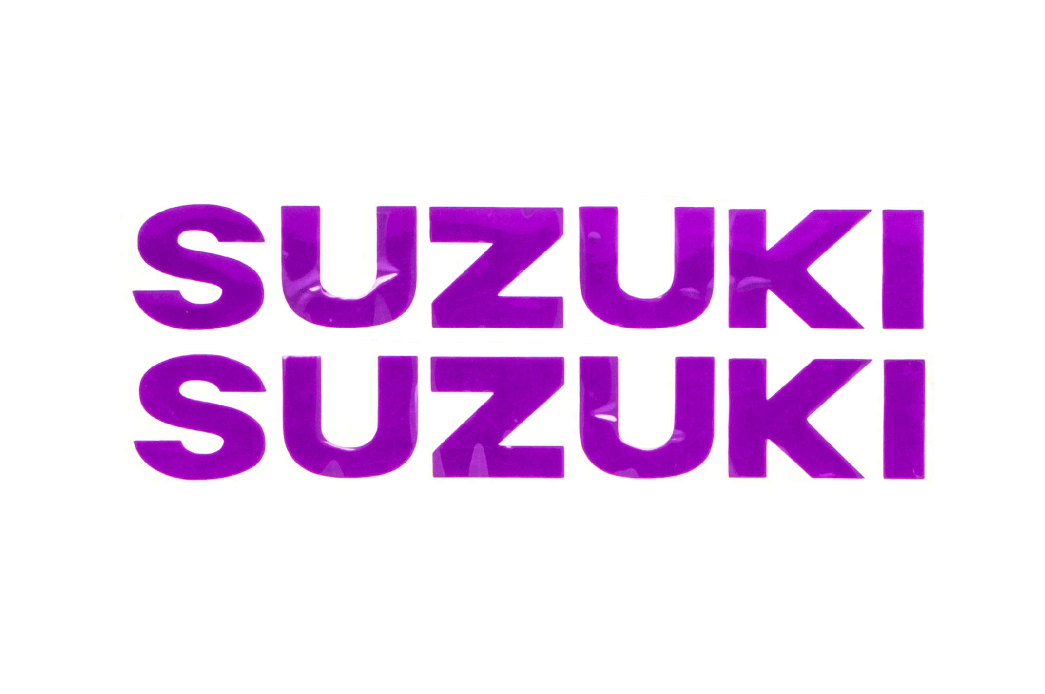 Наклейка буквы SUZUKI (19х5см, 2шт, фиолетовый) (#HCT10001)