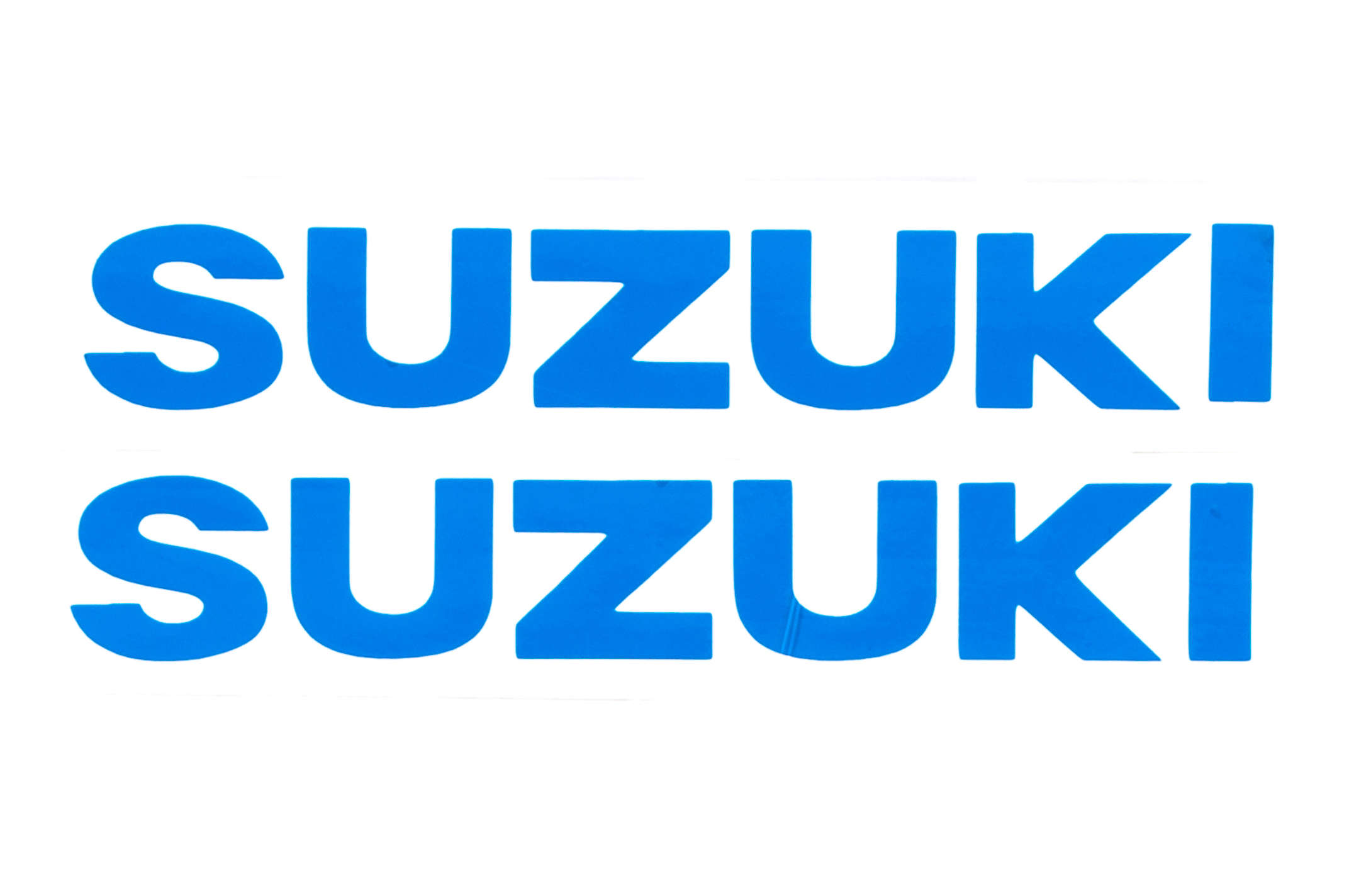 Наклейка буквы SUZUKI (19х5см, 2шт, синий) (#HCT10001)