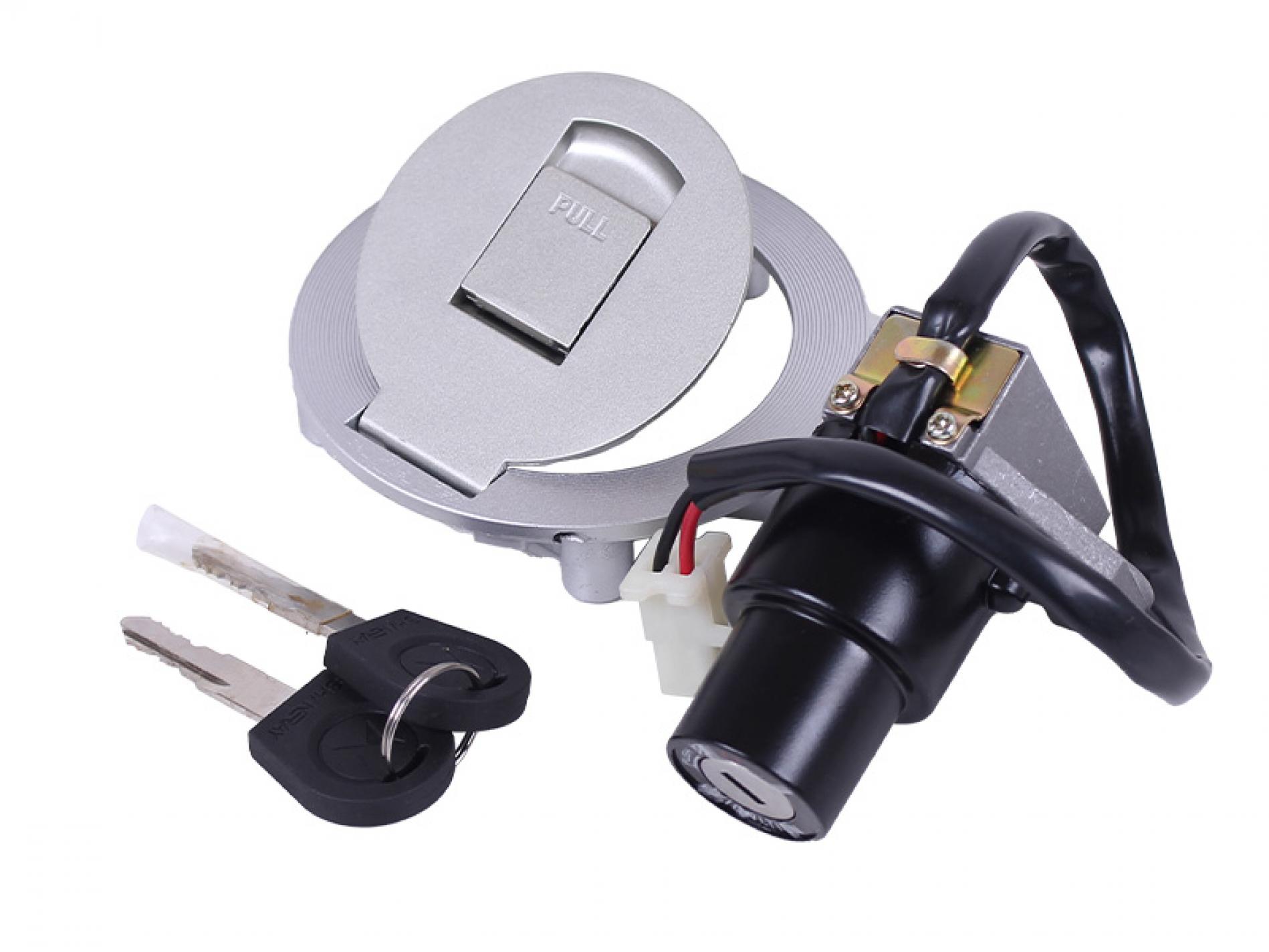 Замок зажигания (комплект) Ендуро SHINERAY XY250GY-6B (+крышка бака) AMG