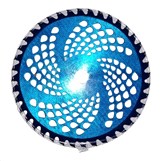 Нож мотокосы 40T (Ø255/25.4 mm) (победитовые зубья) (синий) тип 2 SVET