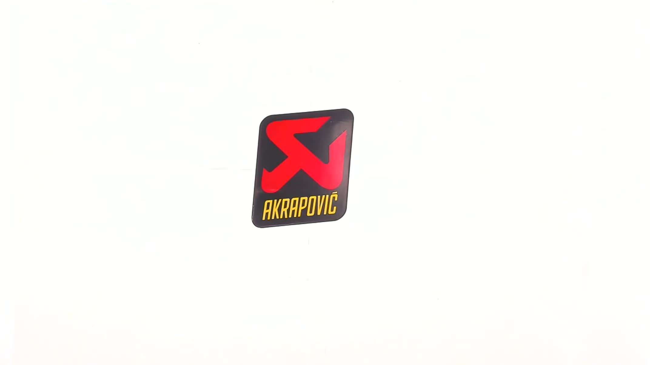 Наклейка на глушитель AKRAPOVIC (7,2 х8,5) 118