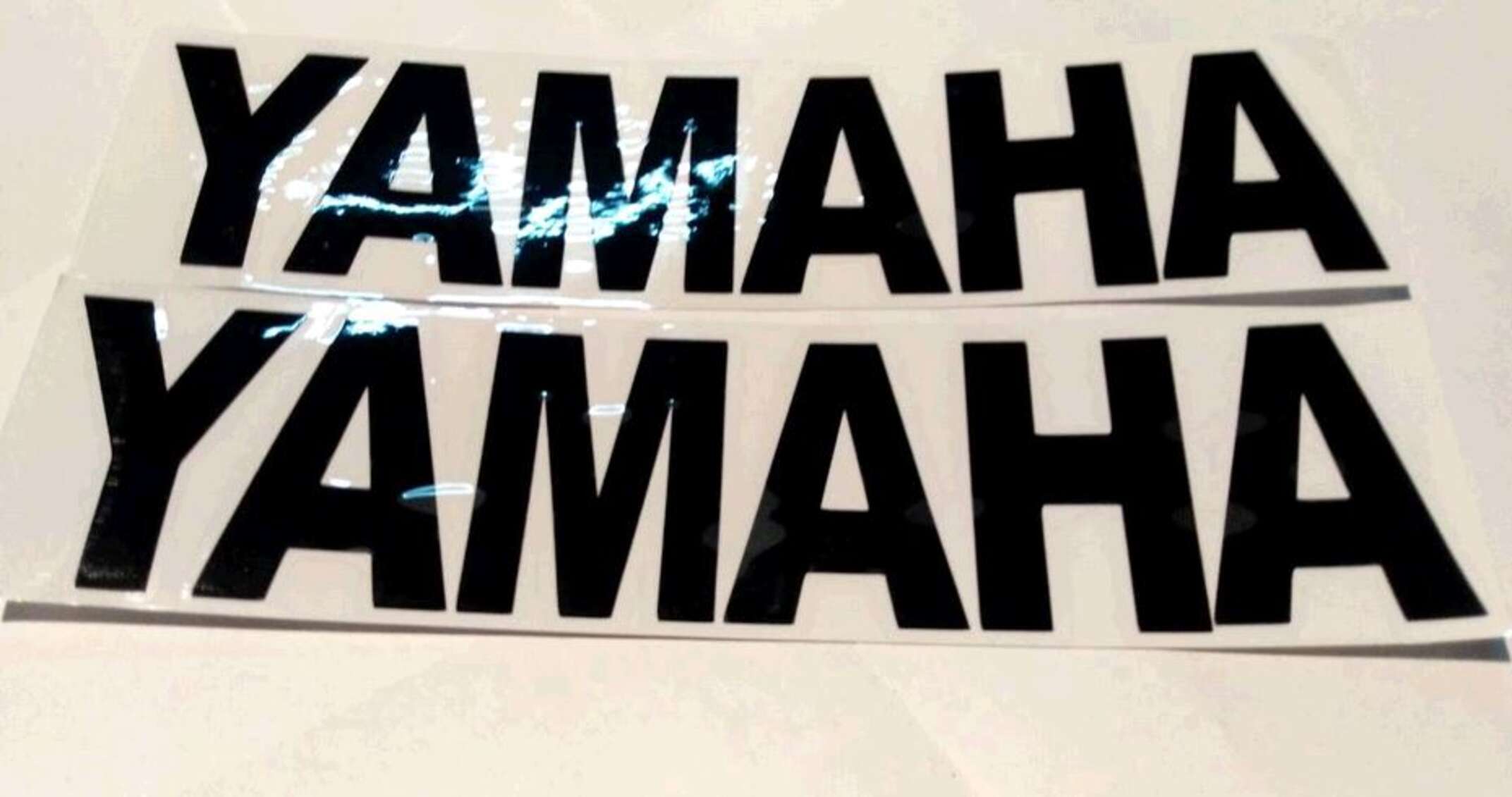 Наклейка буквы YAMAHA (22х6см, 2шт, черные) (#HCT10005)