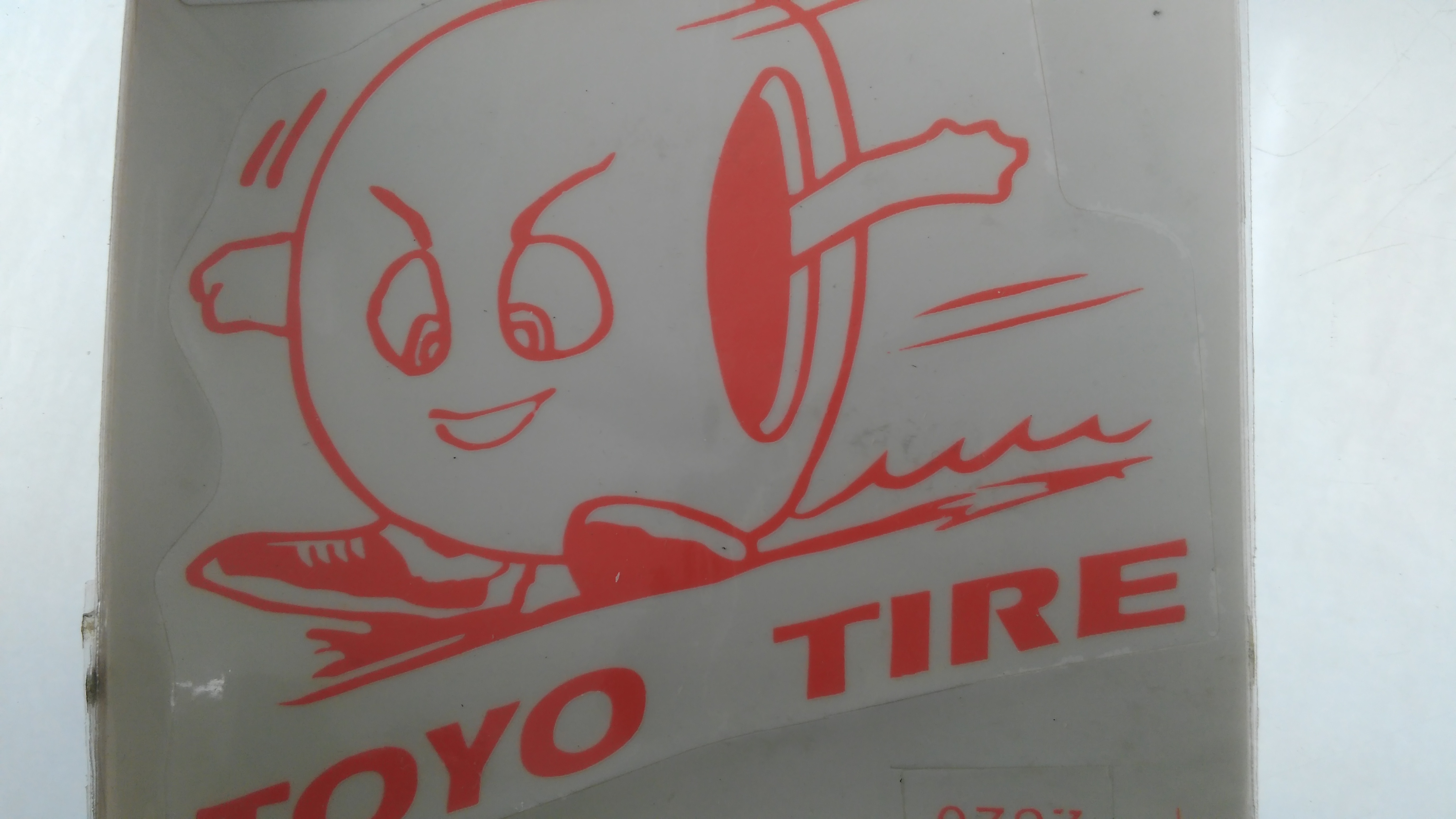 Наклейка декор TUYO TIRE (16x16см, красная)