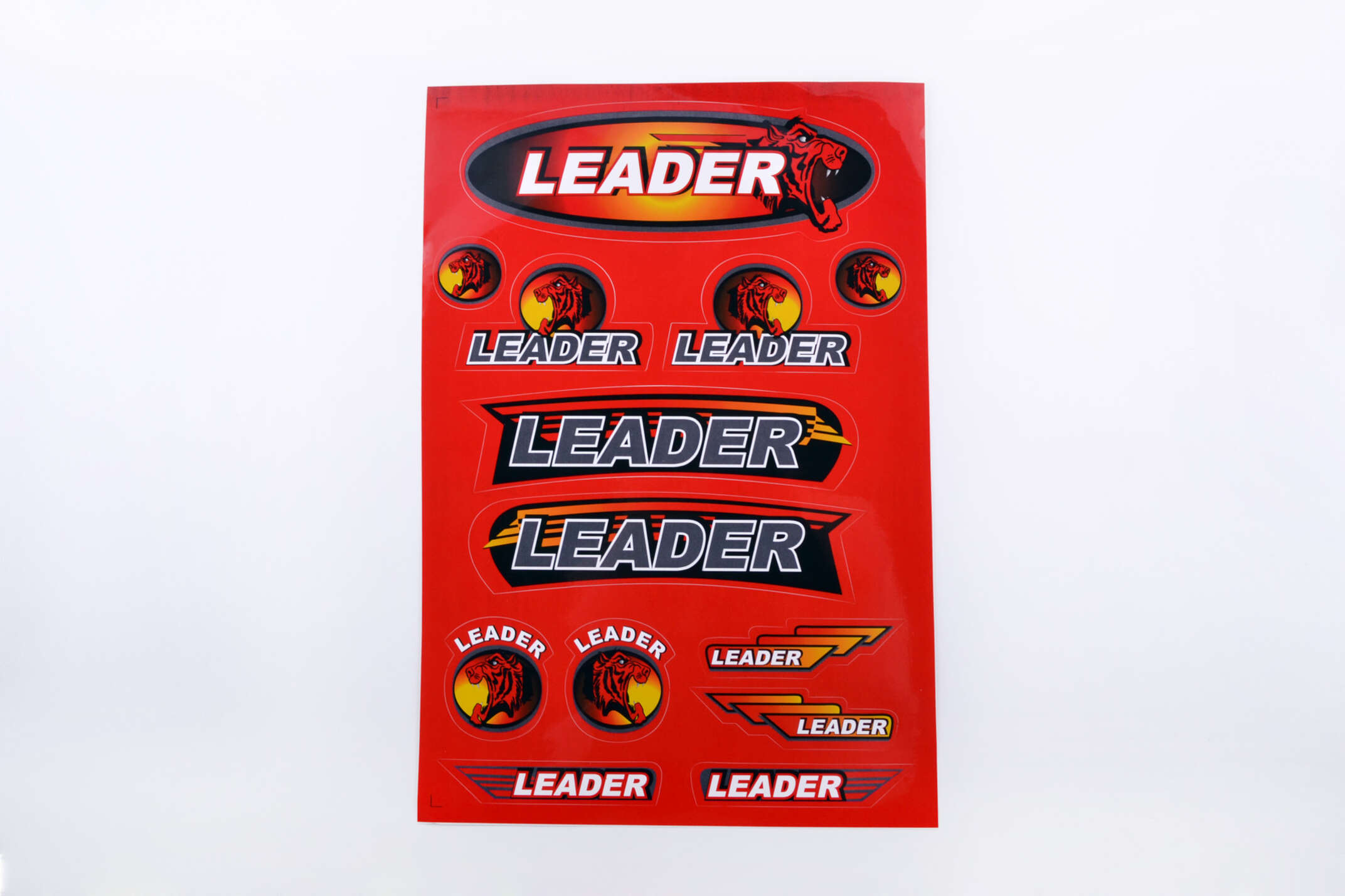 Наклейки (набор) LEADER (33х22см, красные) SEA