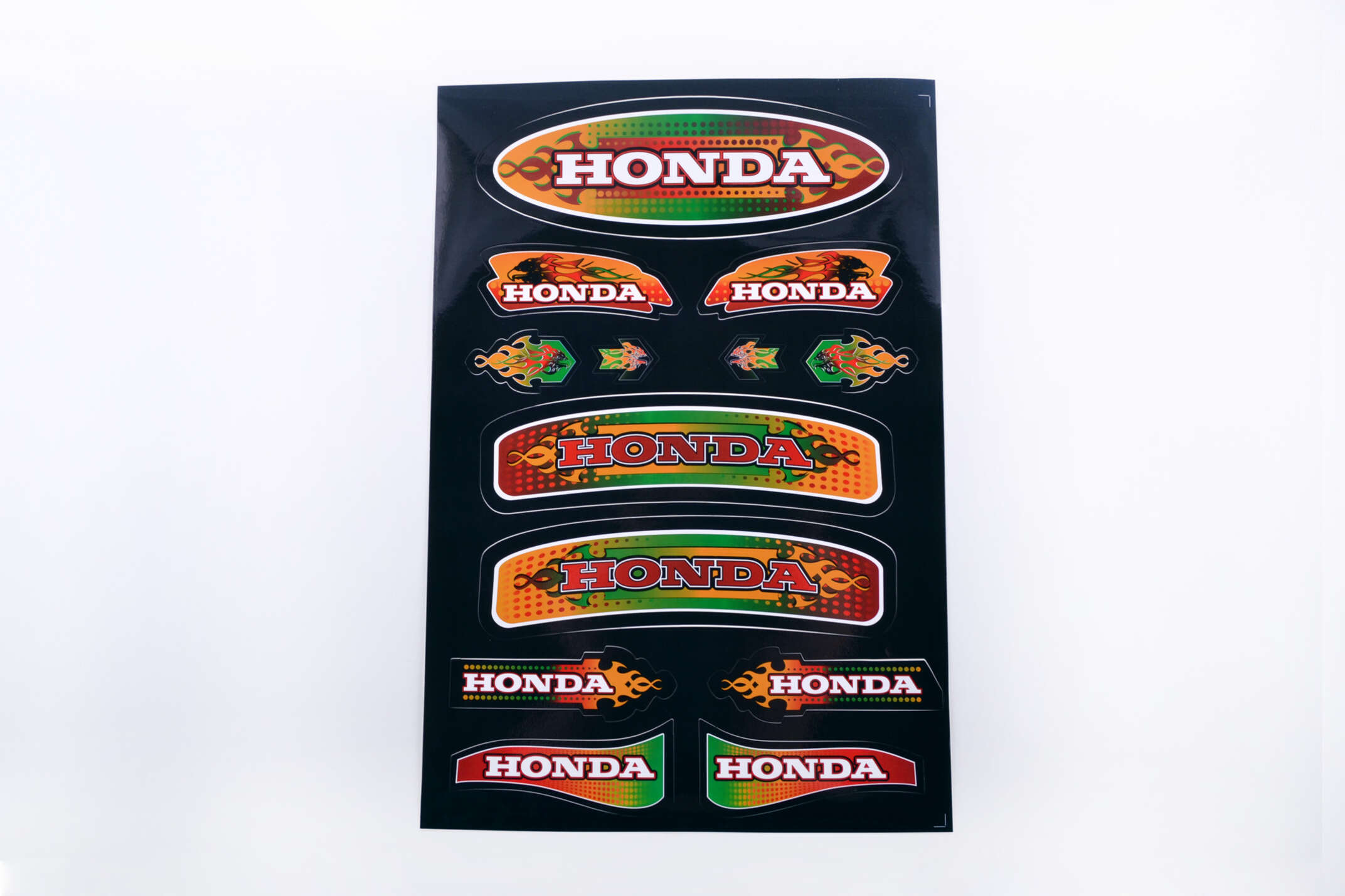 Наклейки (набор) Honda (33х22см, черные) SEA