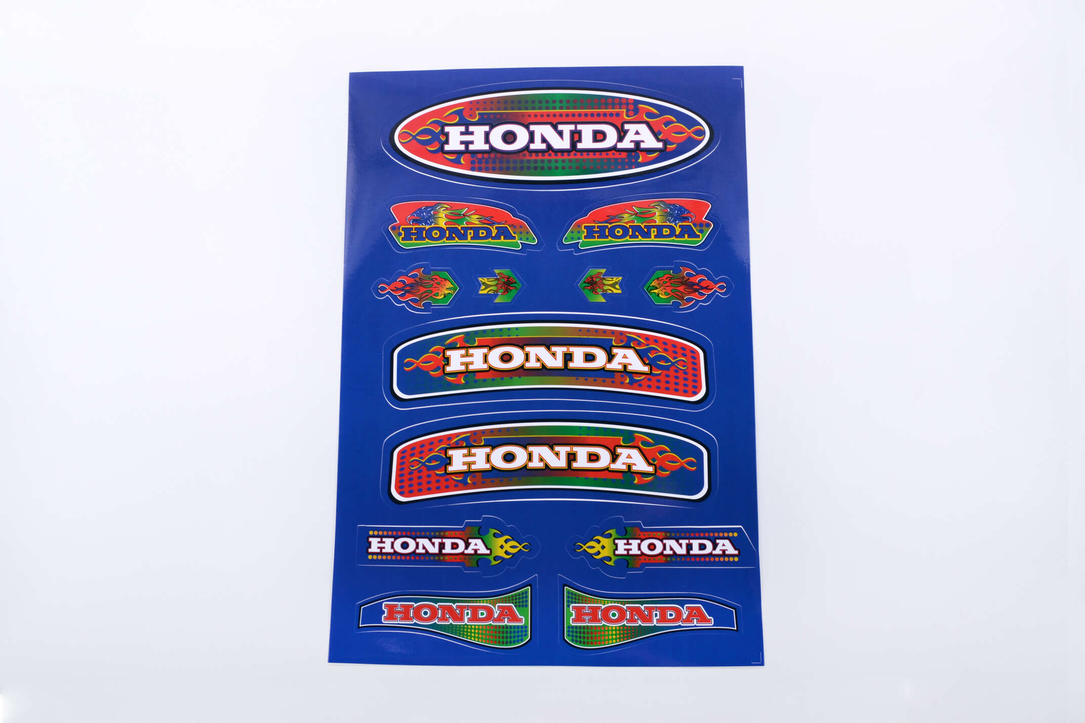 Наклейки (набор) Honda (33х22см, синие) SEA