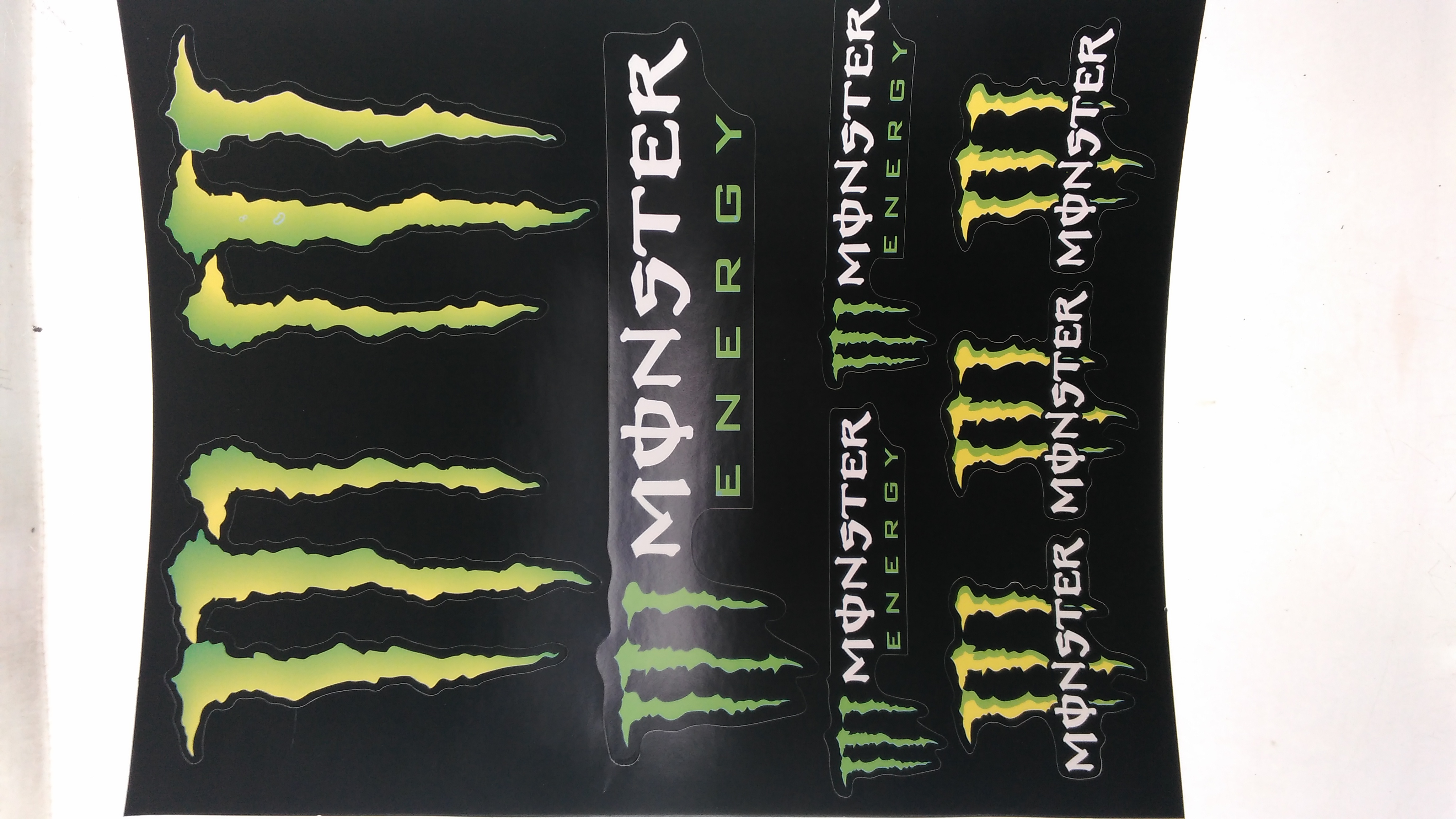 Наклейки (набор) спонсор MONSTER ENERGY (25х20см) (#5989H)