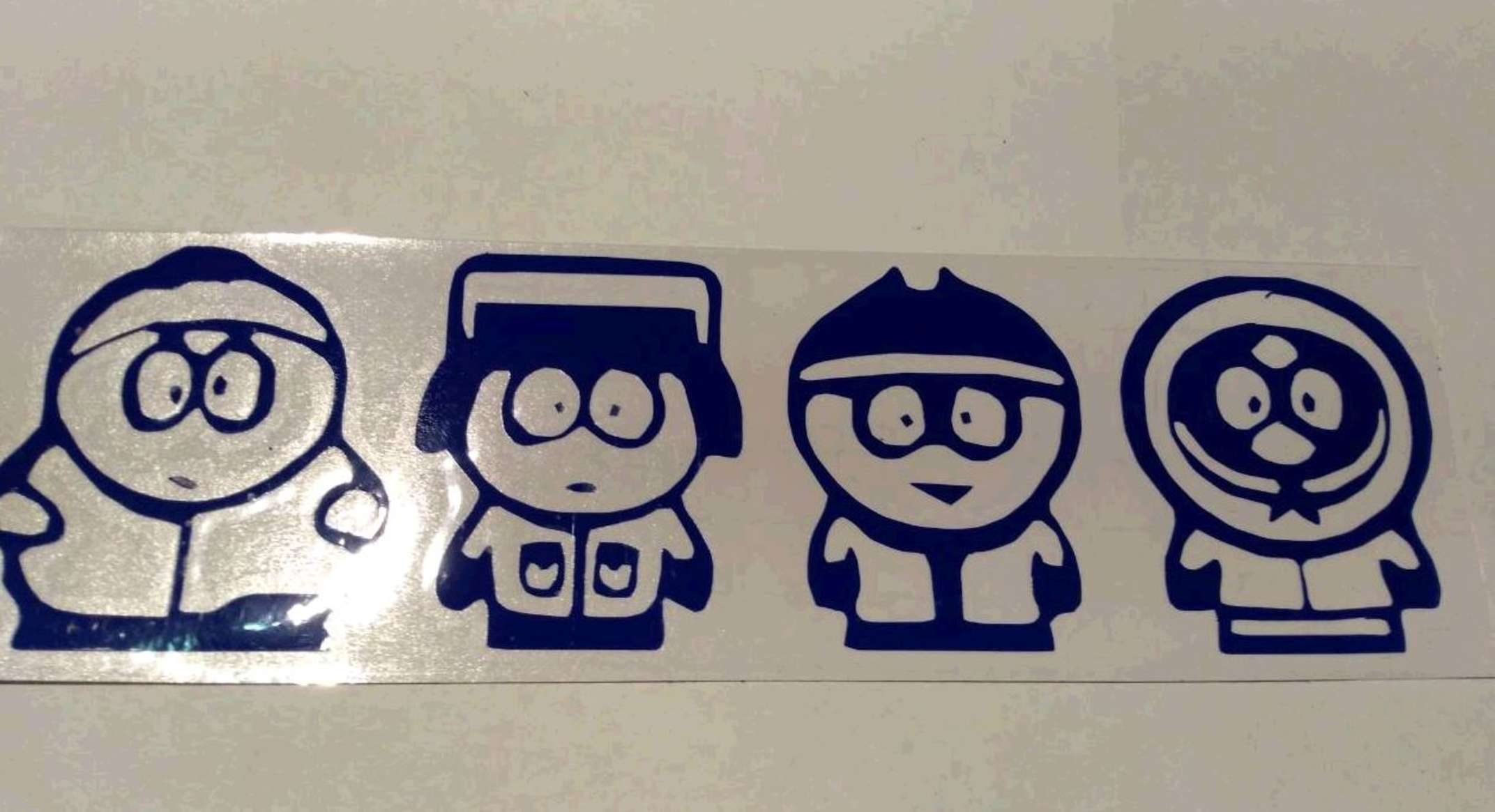Наклейка SOUTH PARK (21х6см) (синяя)