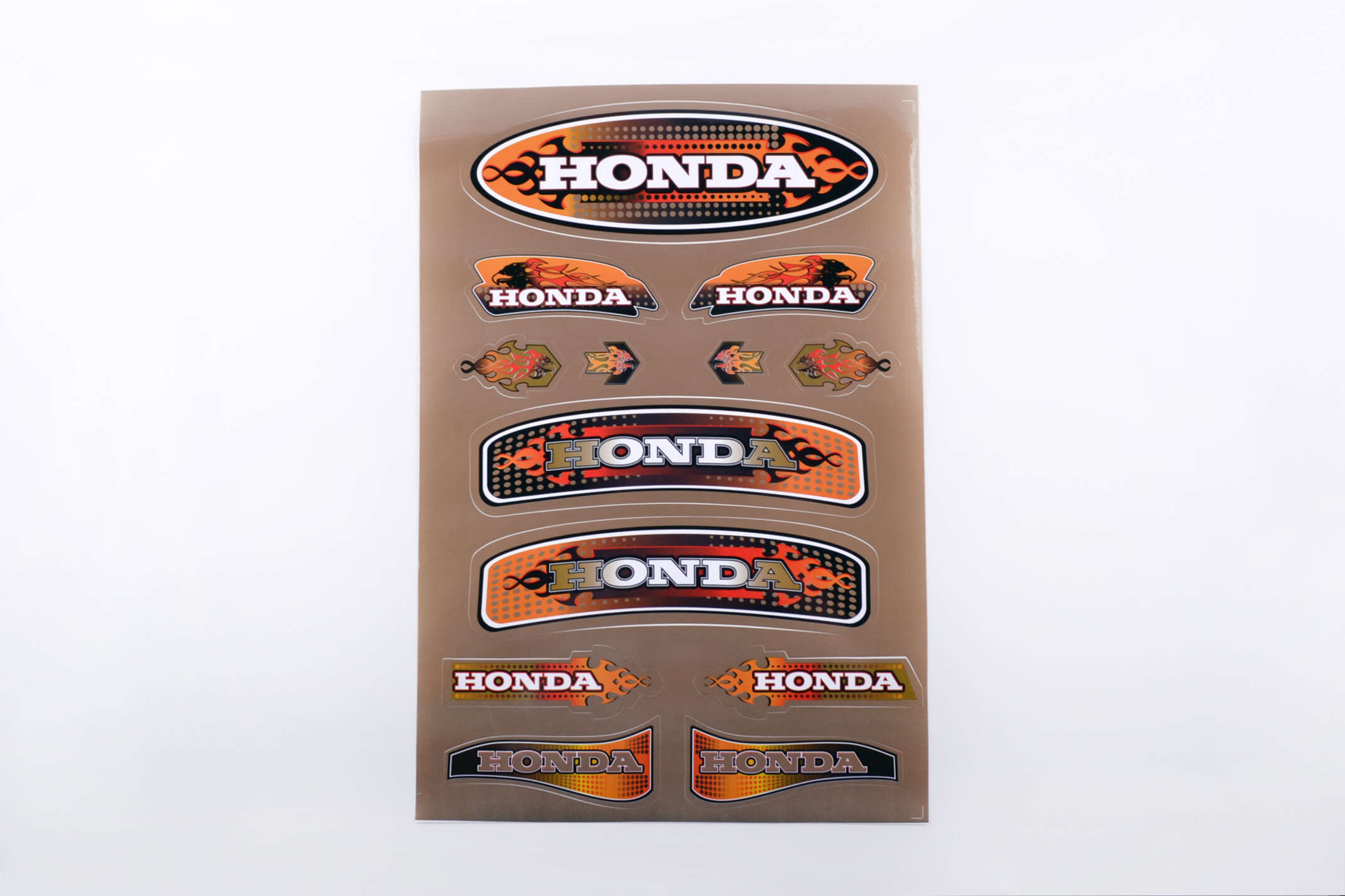 Наклейки (набор) Honda (33х22см, бронзовые) SEA