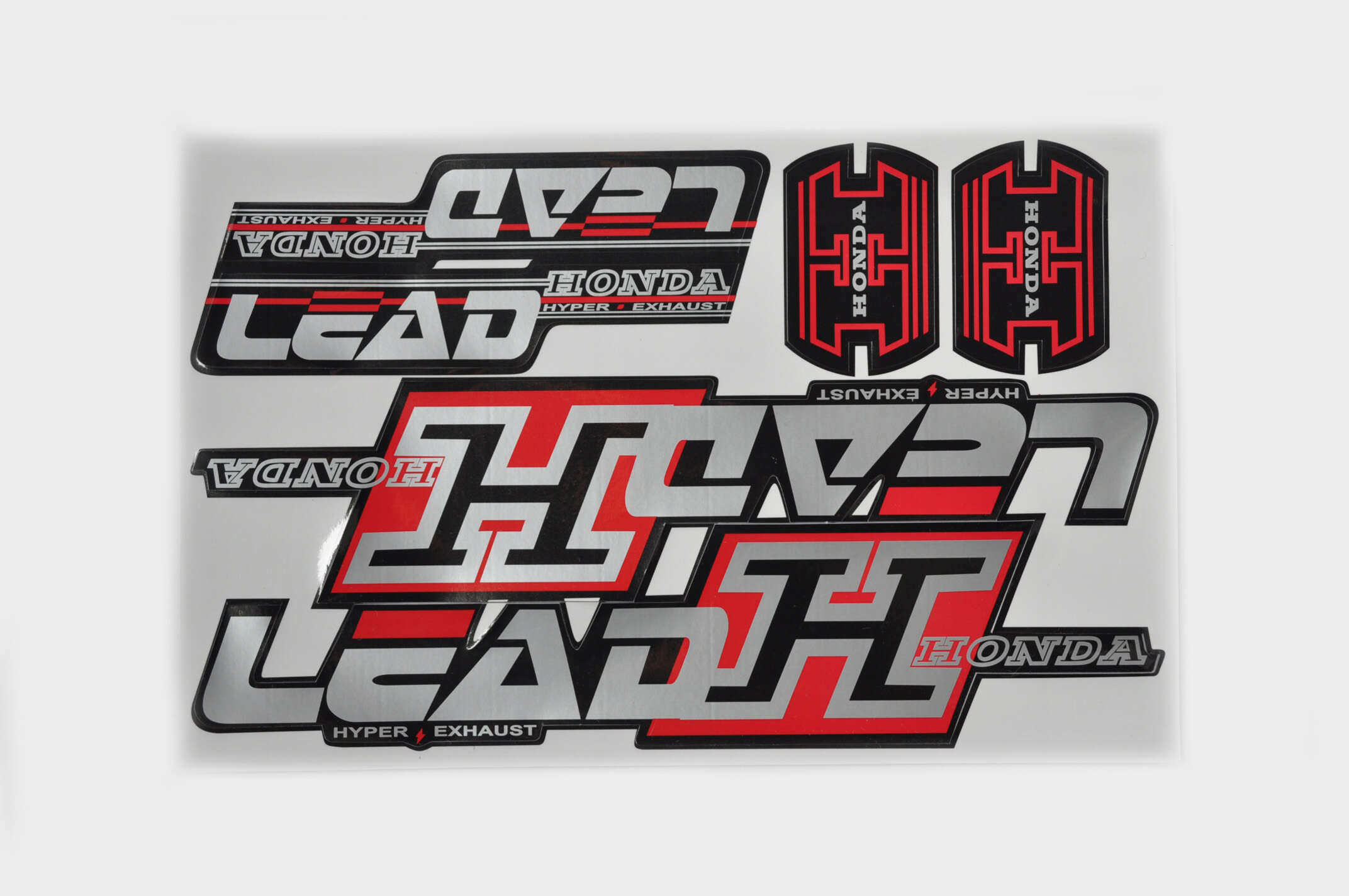 Наклейки (набор) LEAD (27х32,5см, черно-красные)