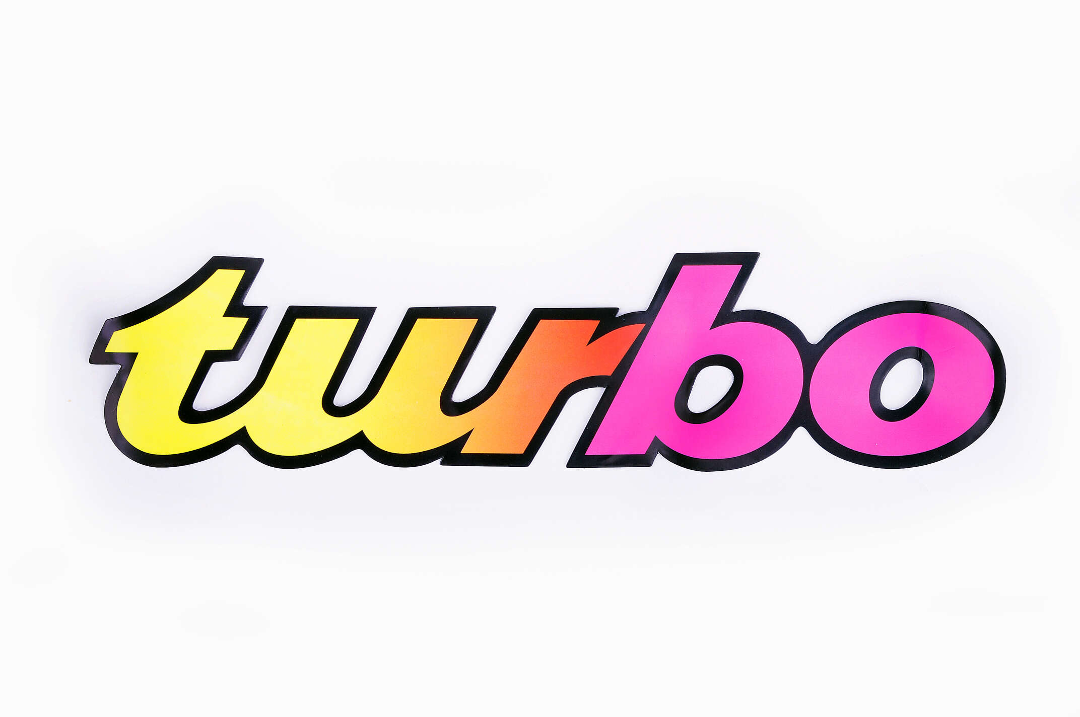 Наклейка логотип TURBO (22x5см) (#0221)