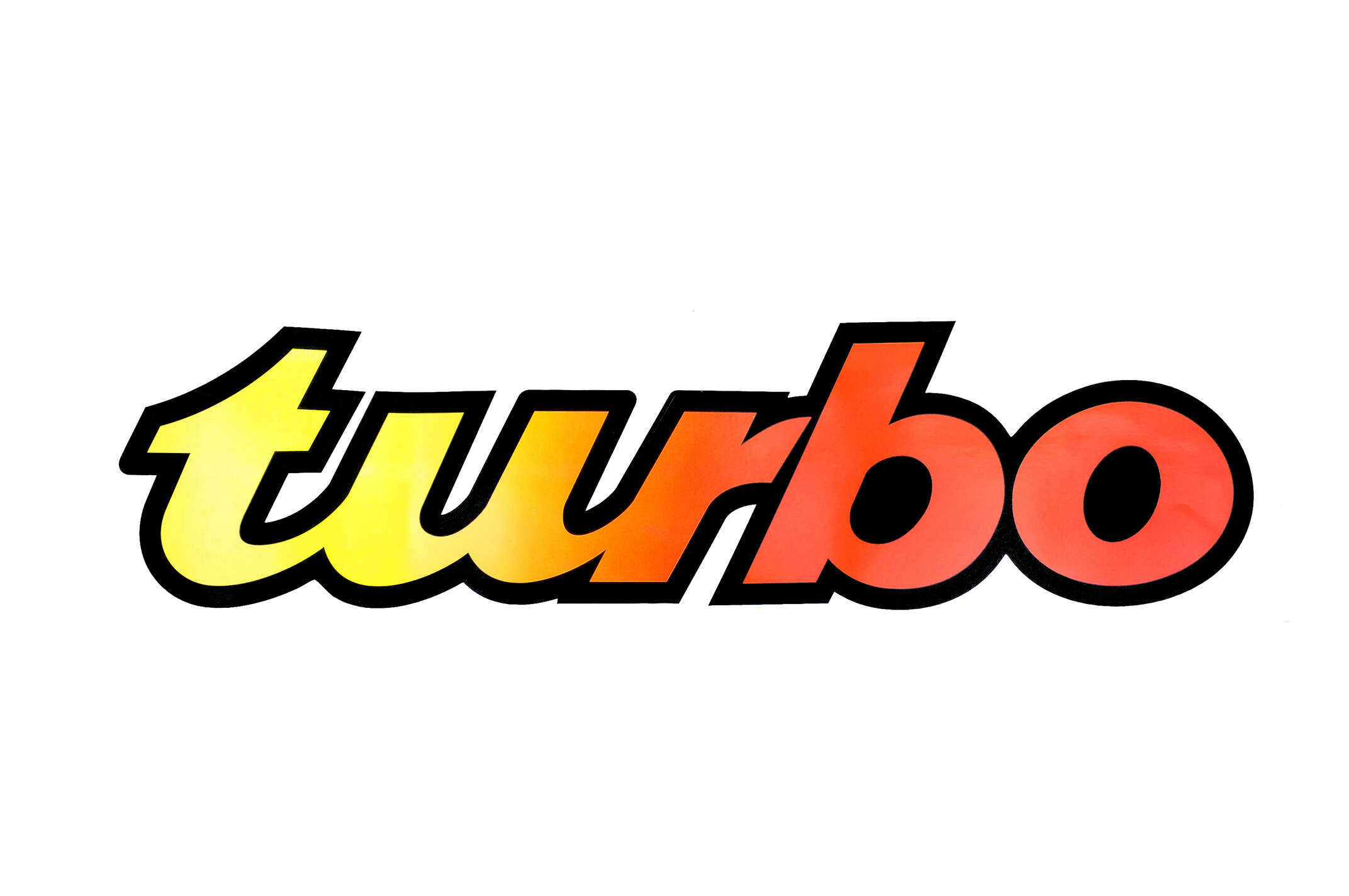Наклейка логотип TURBO (62x15см) (#0304)