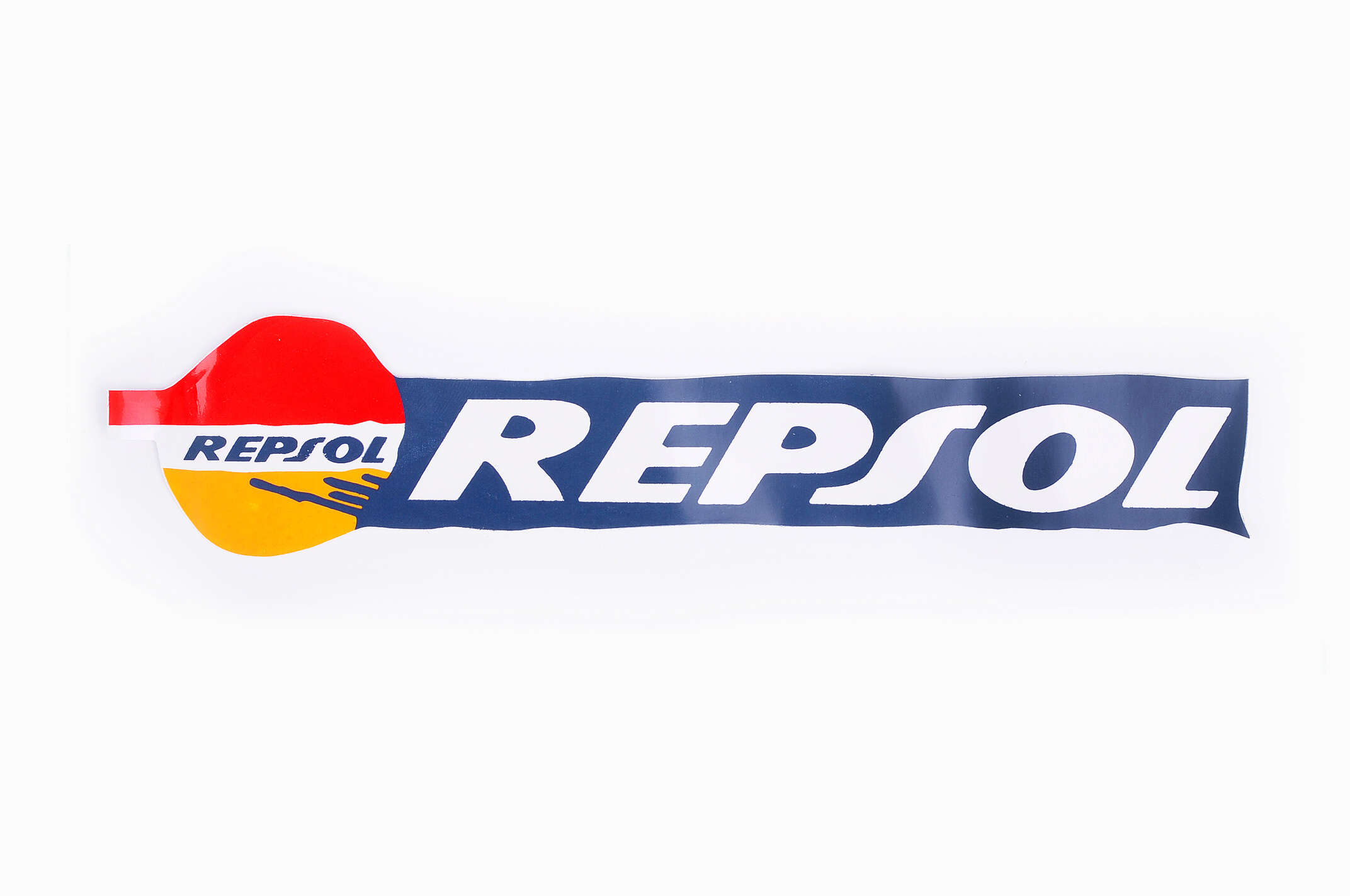 Наклейка логотип REPSOL (20x4см) (#4917)