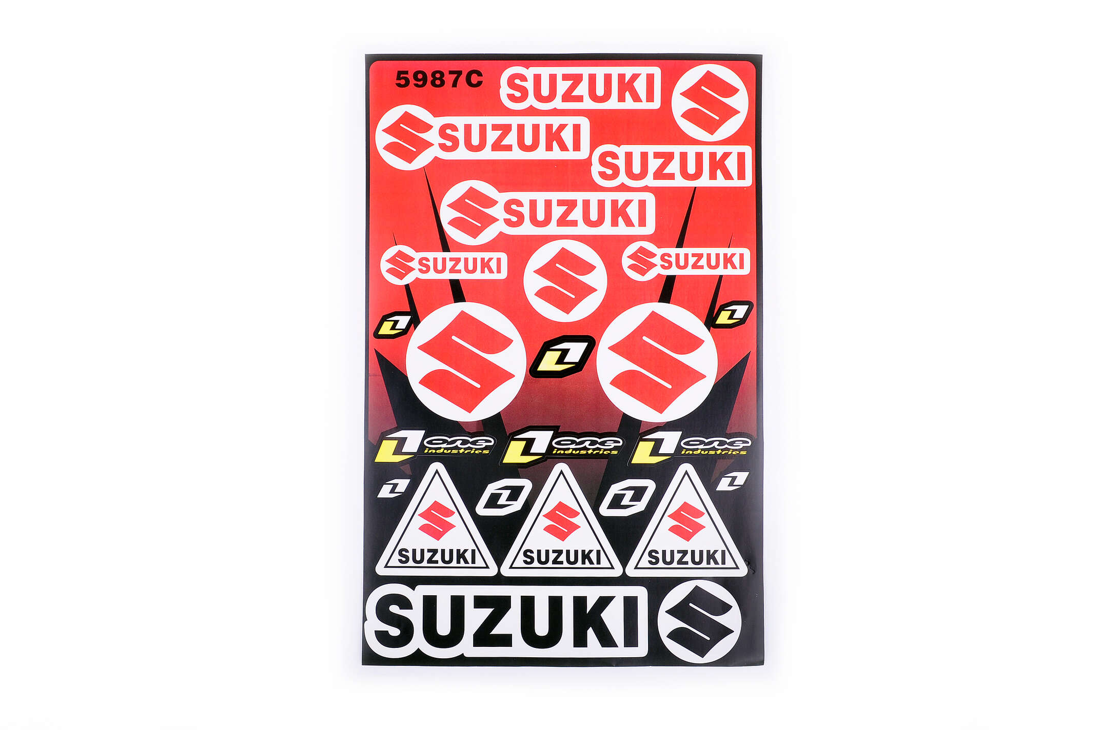 Наклейки (набор) спонсор SUZUKI (30х45см) (#5987C)