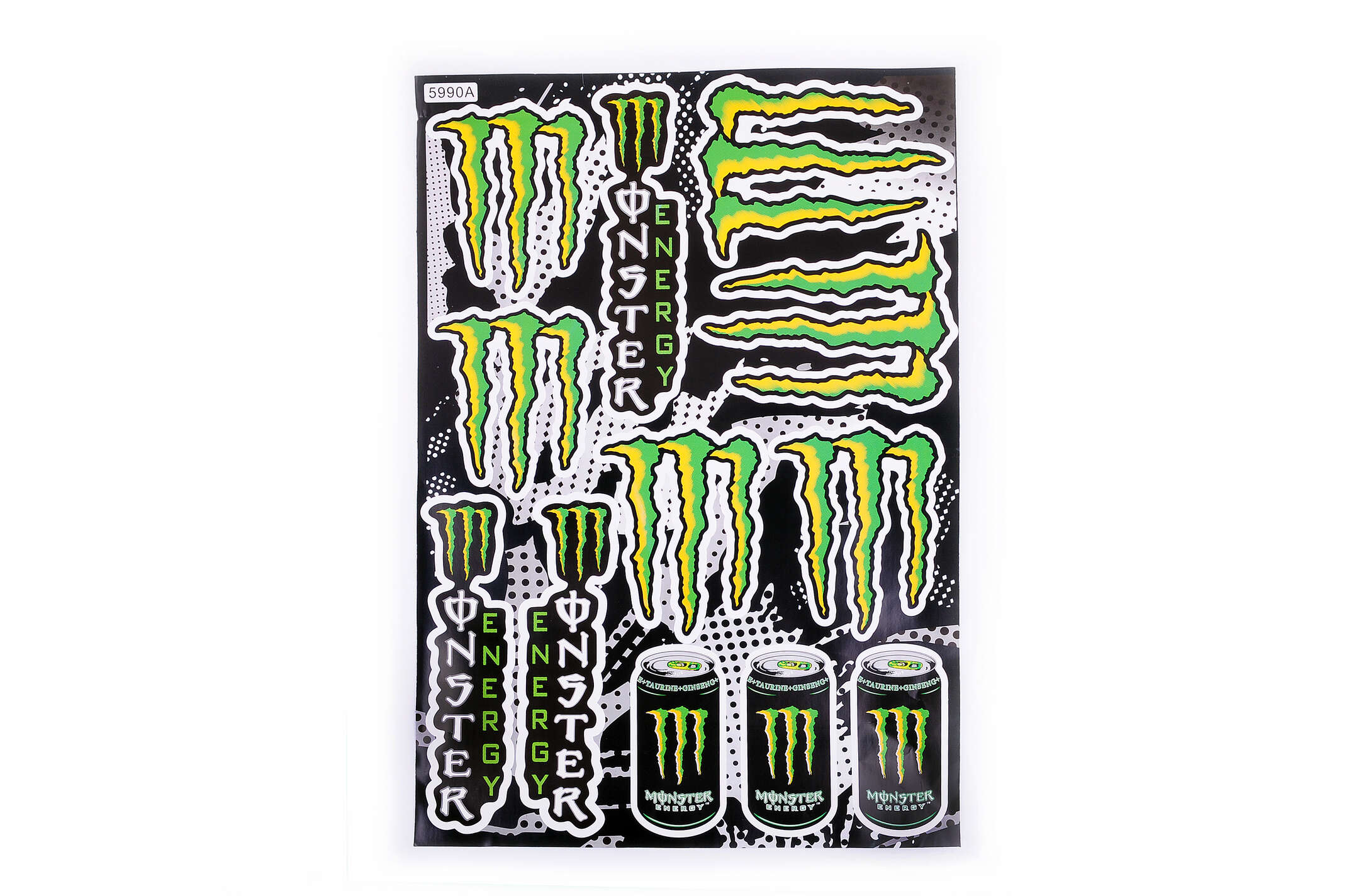 Наклейки (набор) спонсор MONSTER ENERGY (30х45см) (#5990A)