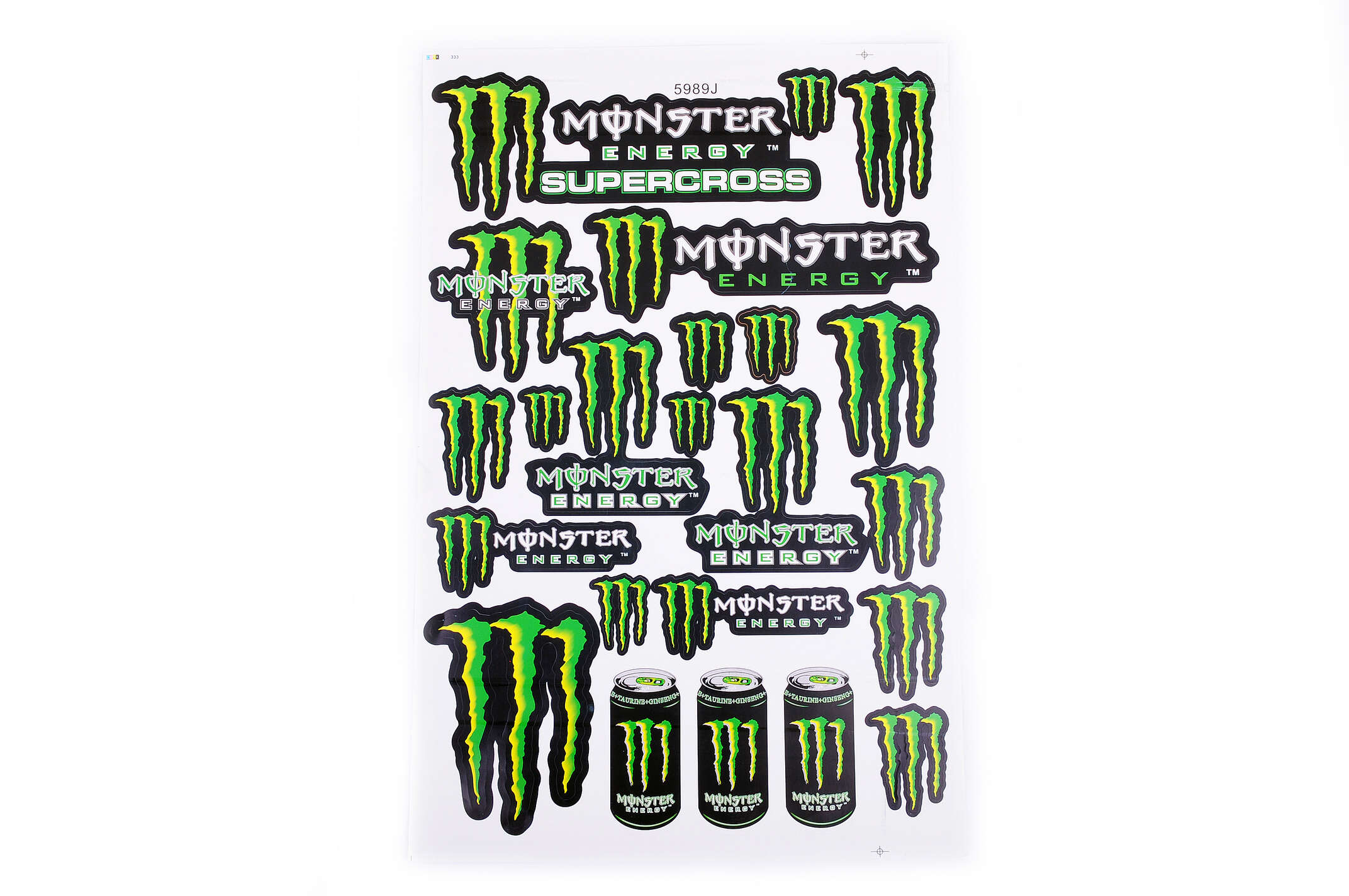 Наклейки (набор) спонсор MONSTER ENERGY (30х45см) (#5989J)