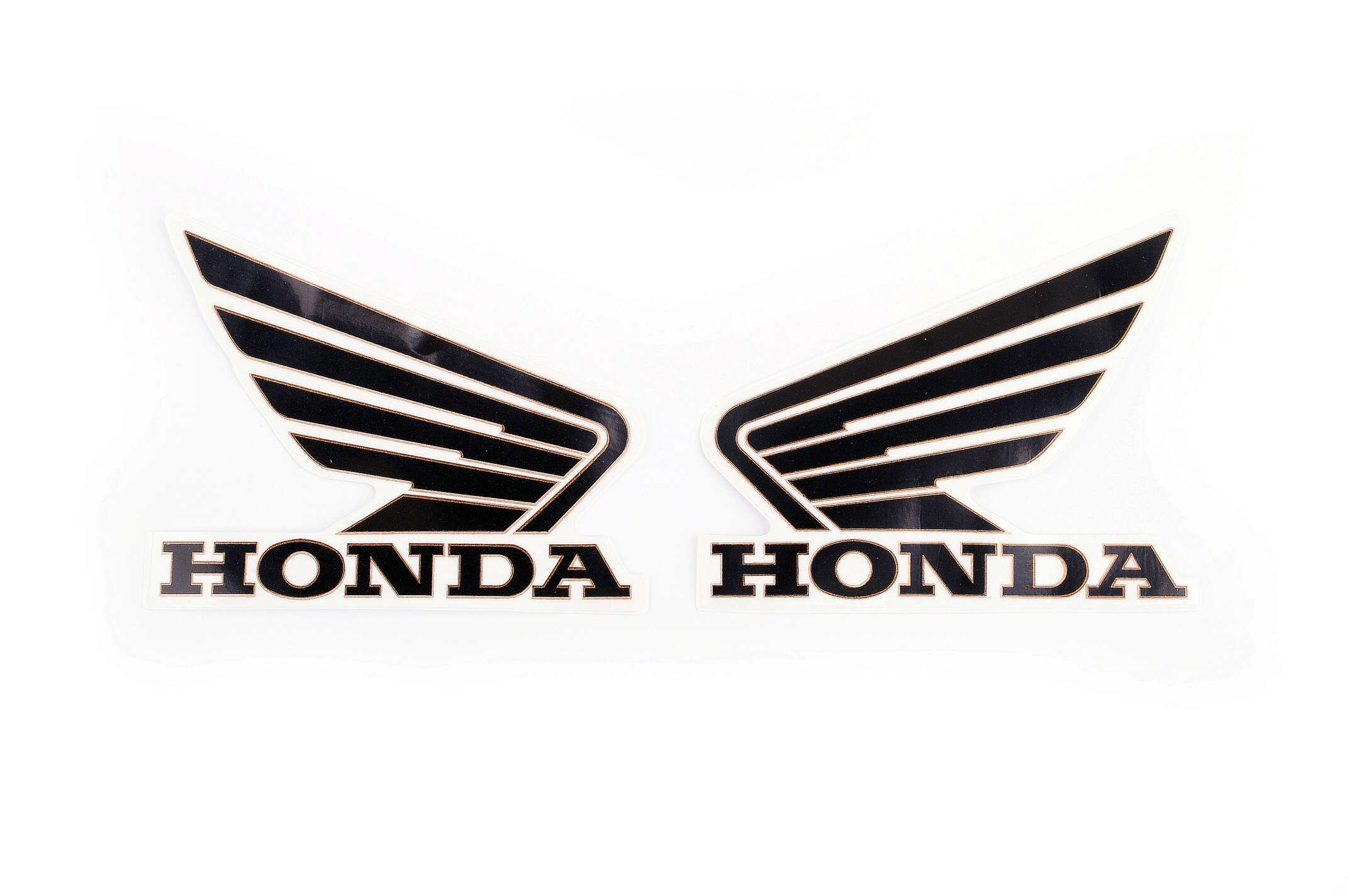 Наклейка логотип (mod:Honda 15x3см, 2шт, черный) (#1846B)