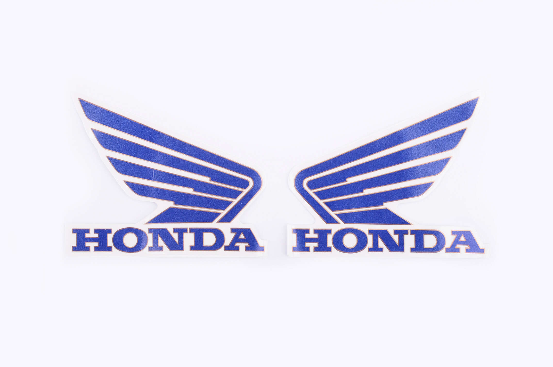 Наклейка логотип (mod:Honda 15x3см, 2шт, синий) (#1846A)