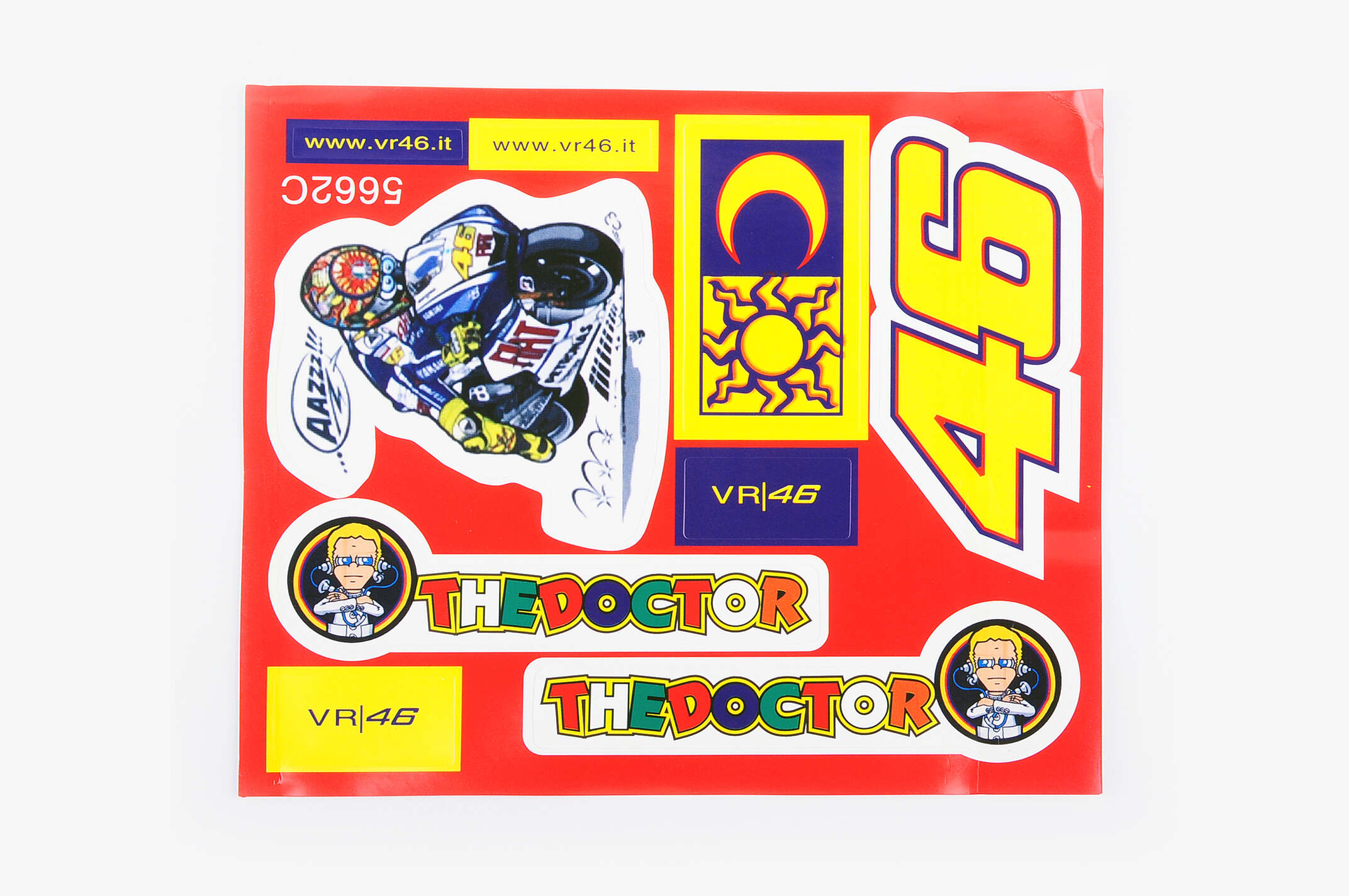 Наклейки (набор) спонсор VR46 (19х16см) (#5662C)