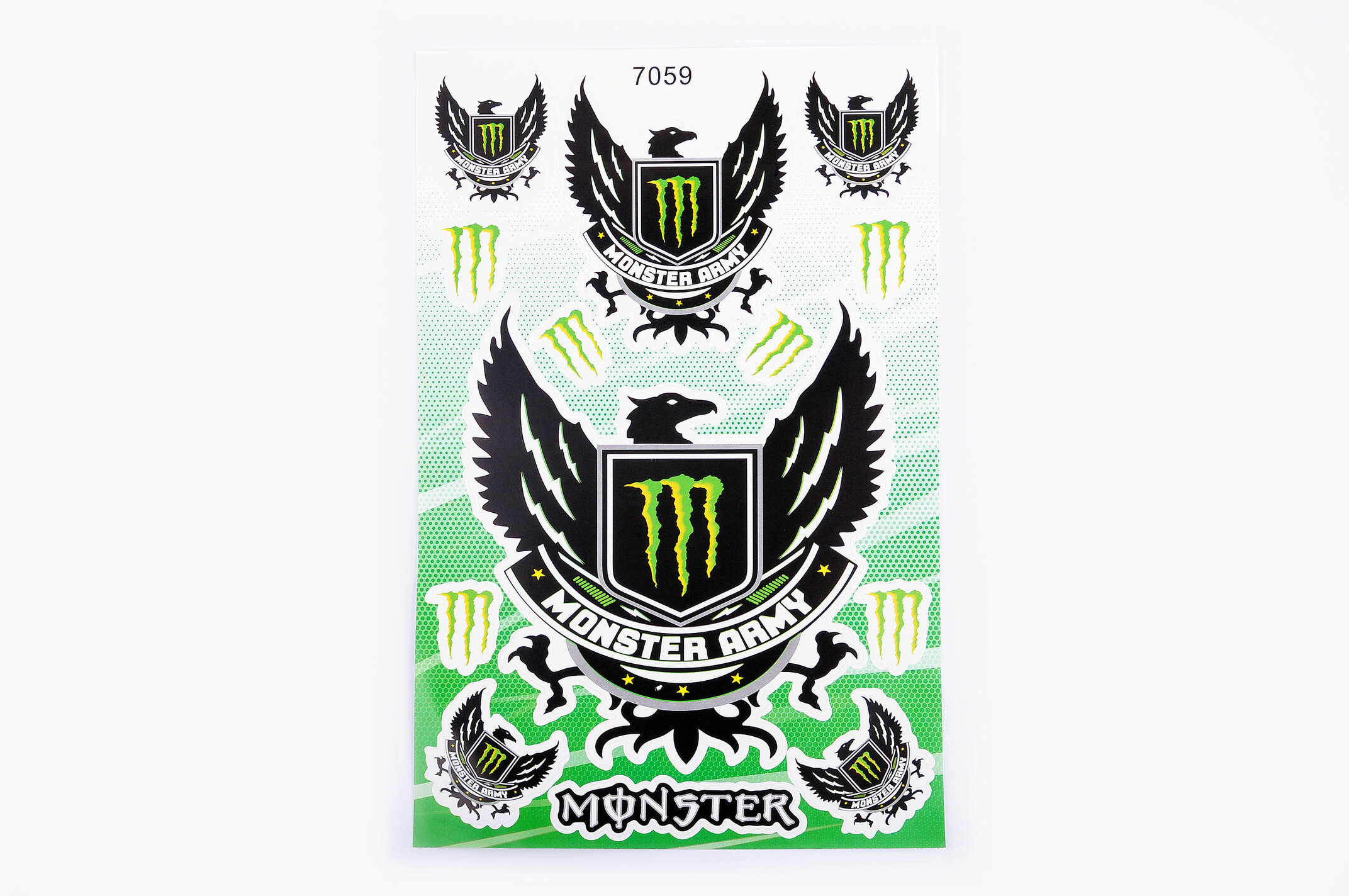 Наклейки (набор) спонсор MONSTER ENERGY (17х26см) (#7059)