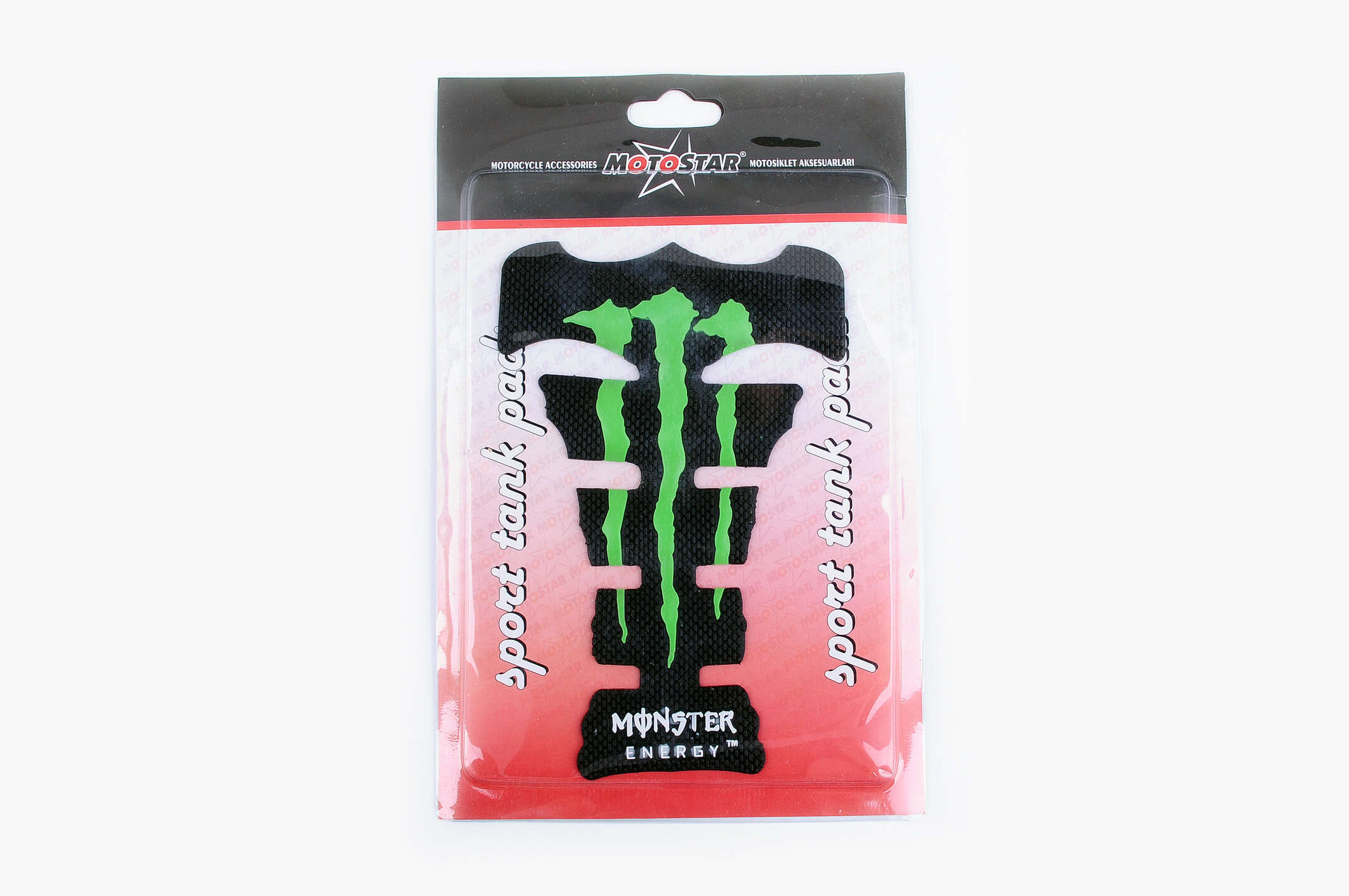 Наклейка на бак MONSTER ENERGY (силикон, зеленая) (#5416F)