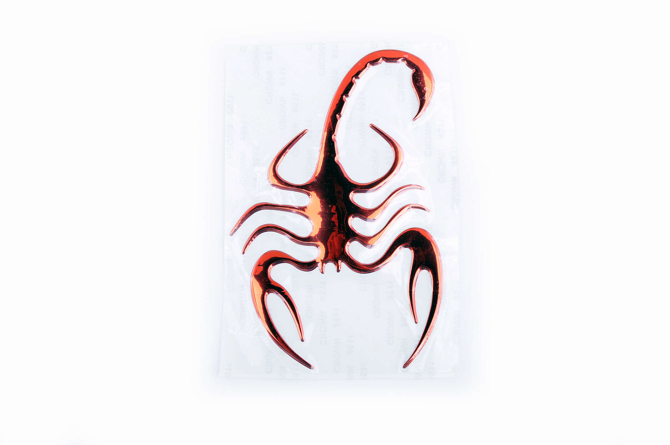 Наклейка шильдик SPIDER (8x12см, алюминий, красный) (#4733)