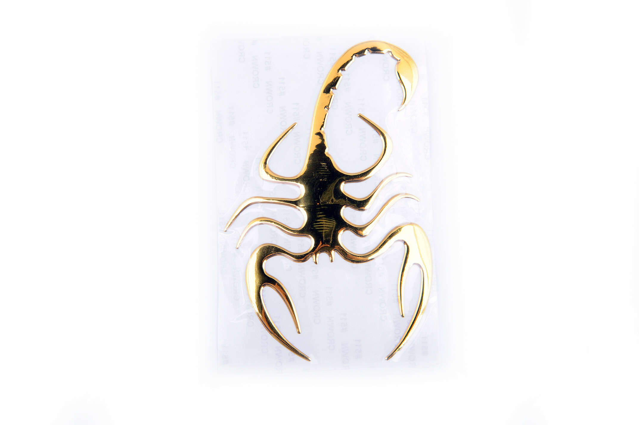 Наклейка шильдик SPIDER (8x12см, алюминий, желтый) (#4733)