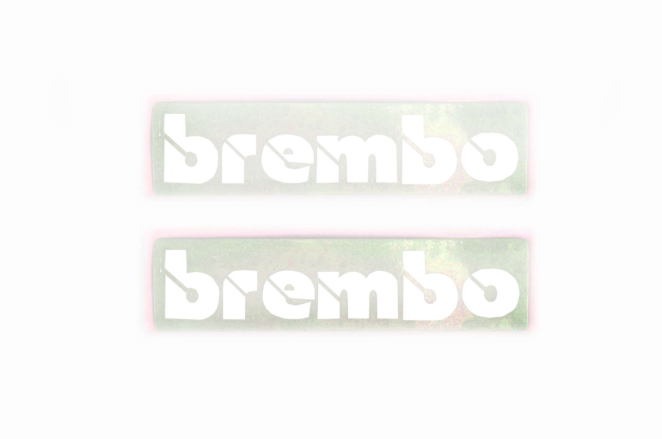 Наклейка логотип BREMBO (11x2см, 2шт) (#1885)