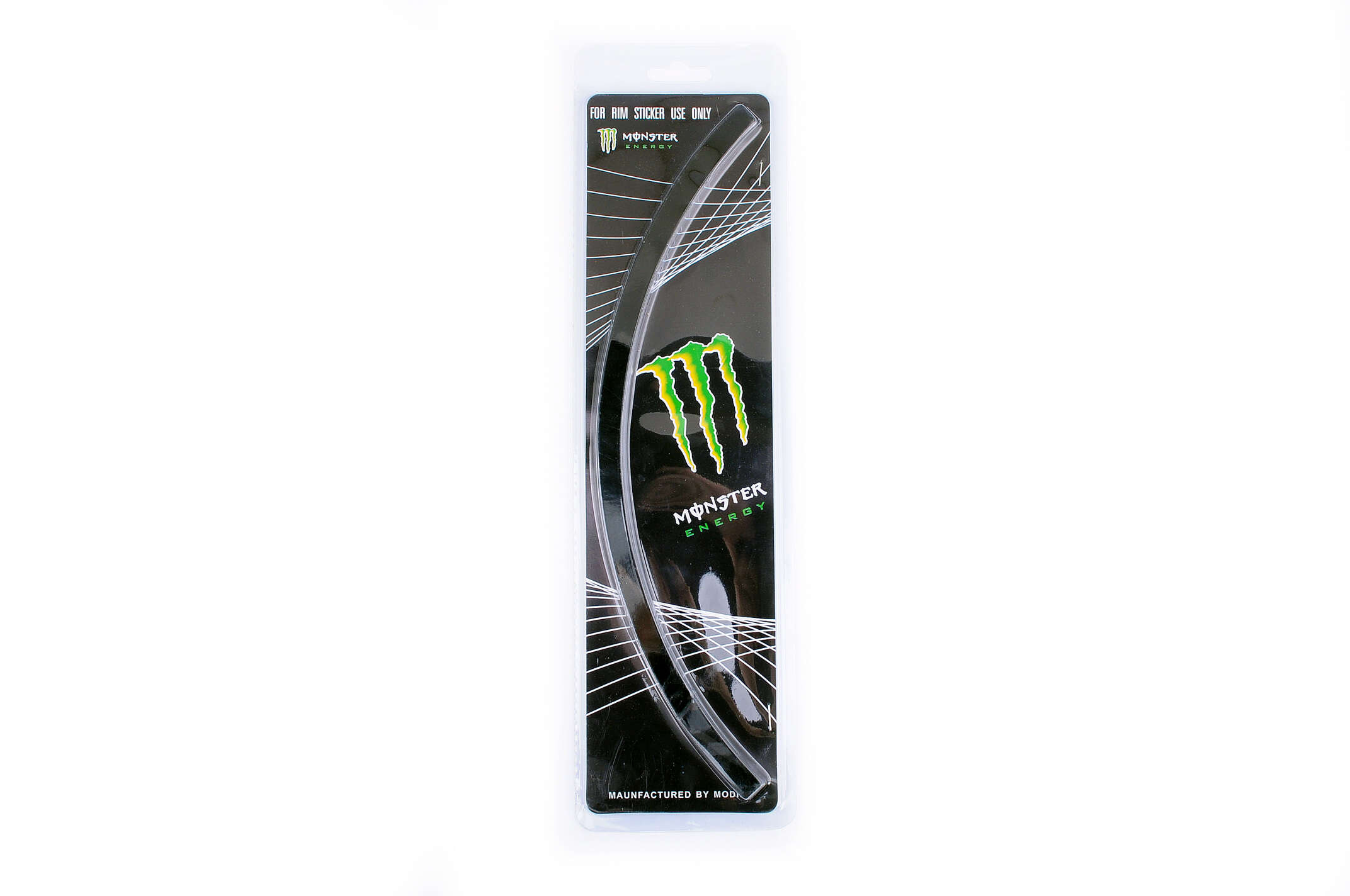 Наклейка на колесо 17 MONSTER ENERGY (черная) (#6061)
