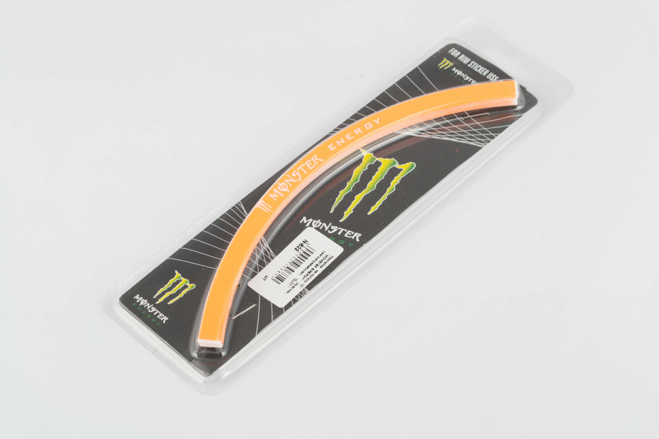 Наклейка на колесо 10 MONSTER ENERGY (красная, светоотражающая) GJCT