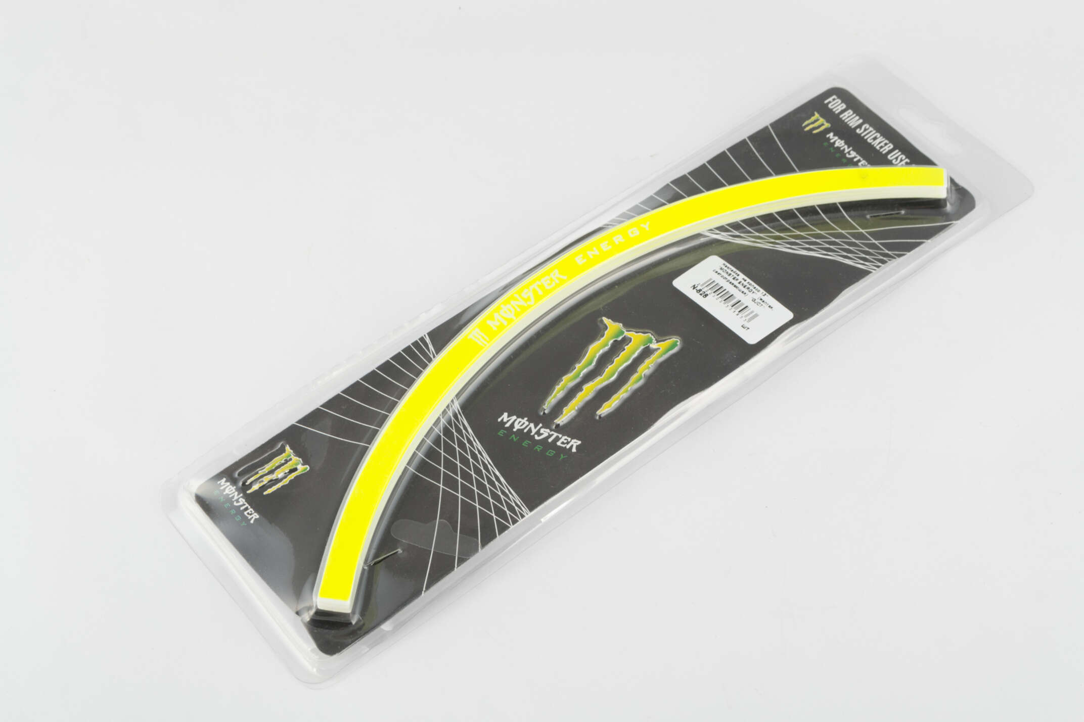 Наклейка на колесо 13 MONSTER ENERGY (желтая, светоотражающая) GJCT