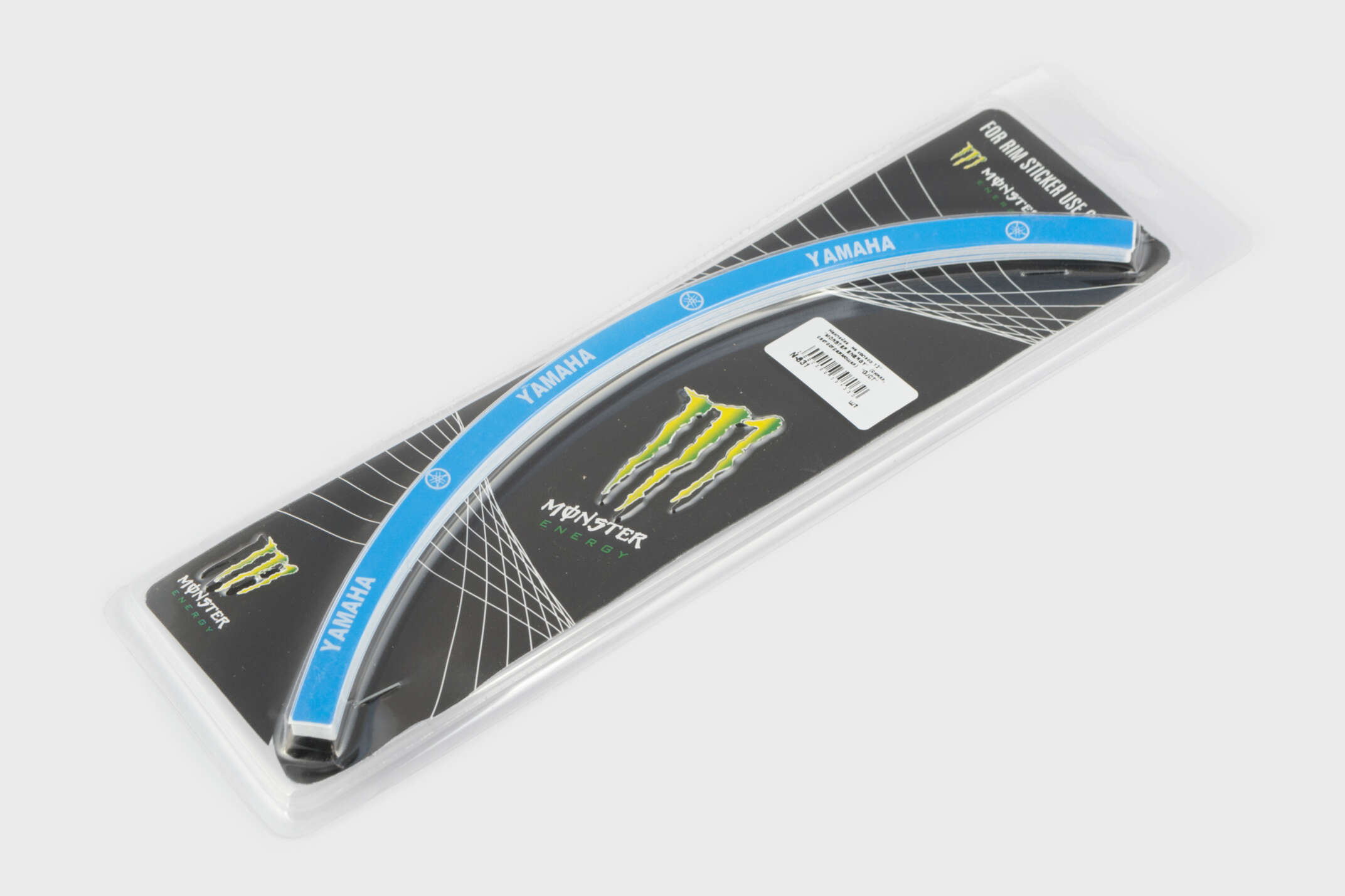 Наклейка на колесо 13 MONSTER ENERGY (синяя Yamaha, светоотражающая) GJCT
