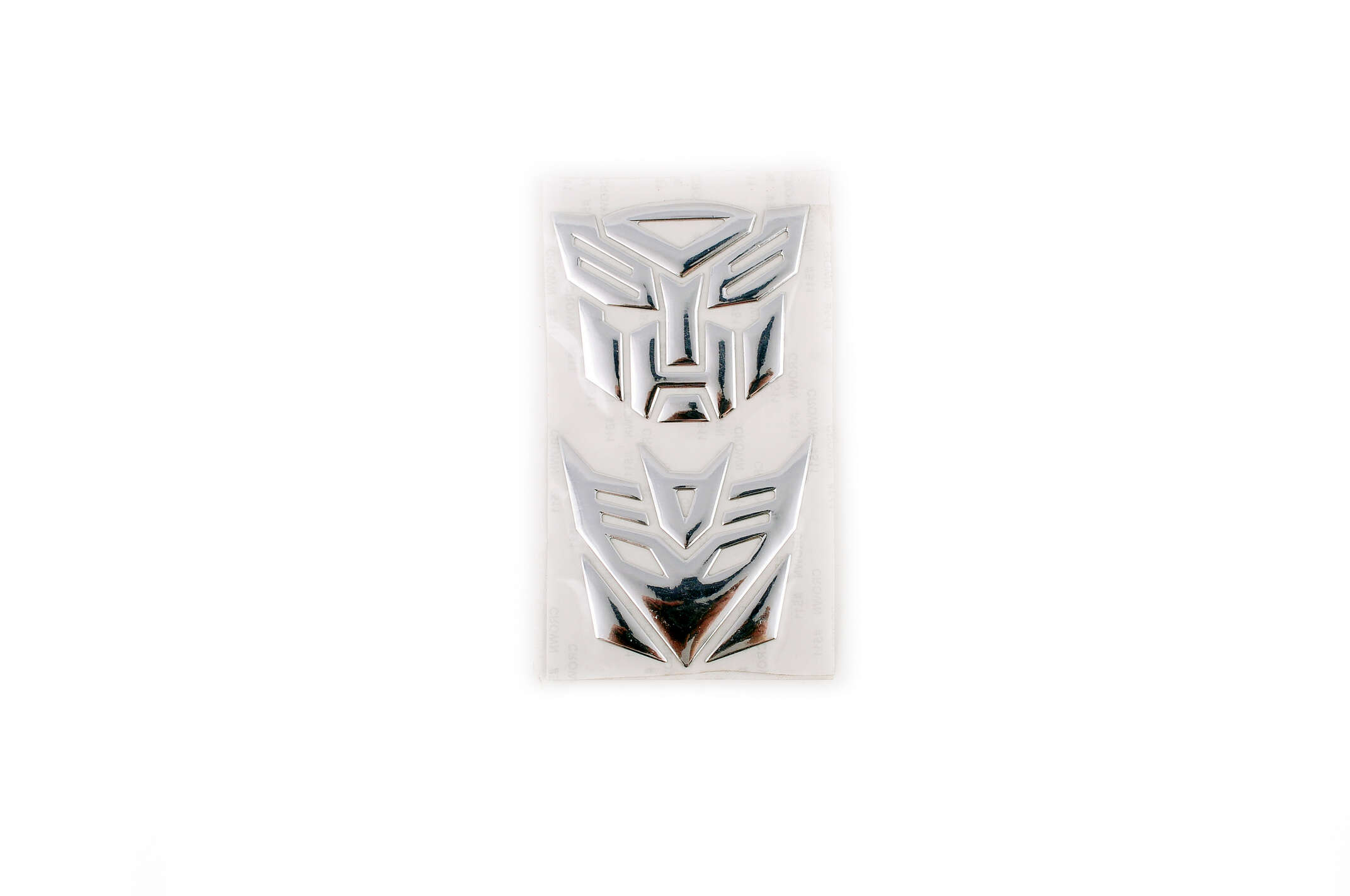 Наклейка шильдик TRANSFORMER (6x5см, алюминий, хром) (#4732)