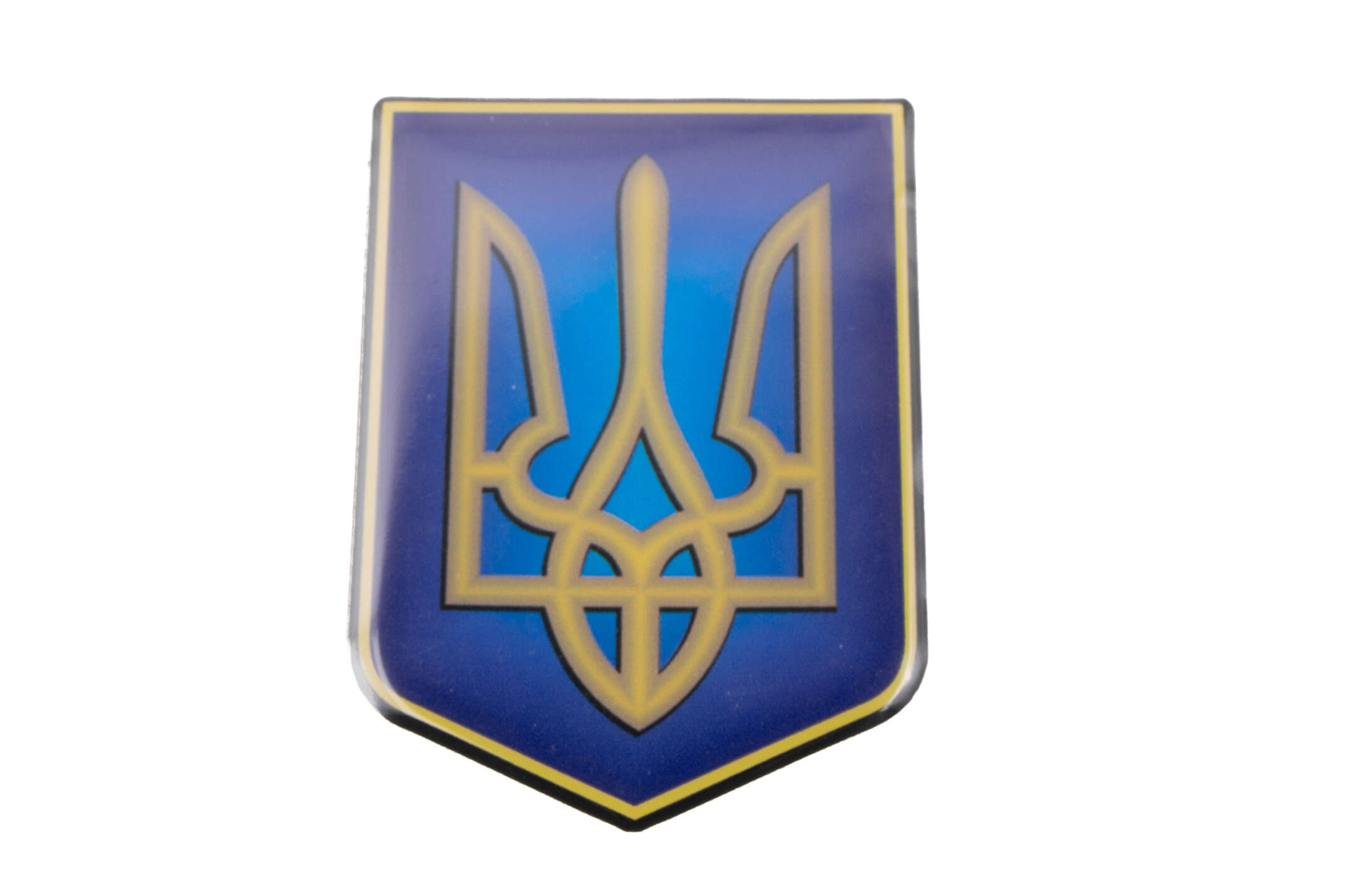 Наклейка герб Украины (10x7см, силикон) (#SEA)