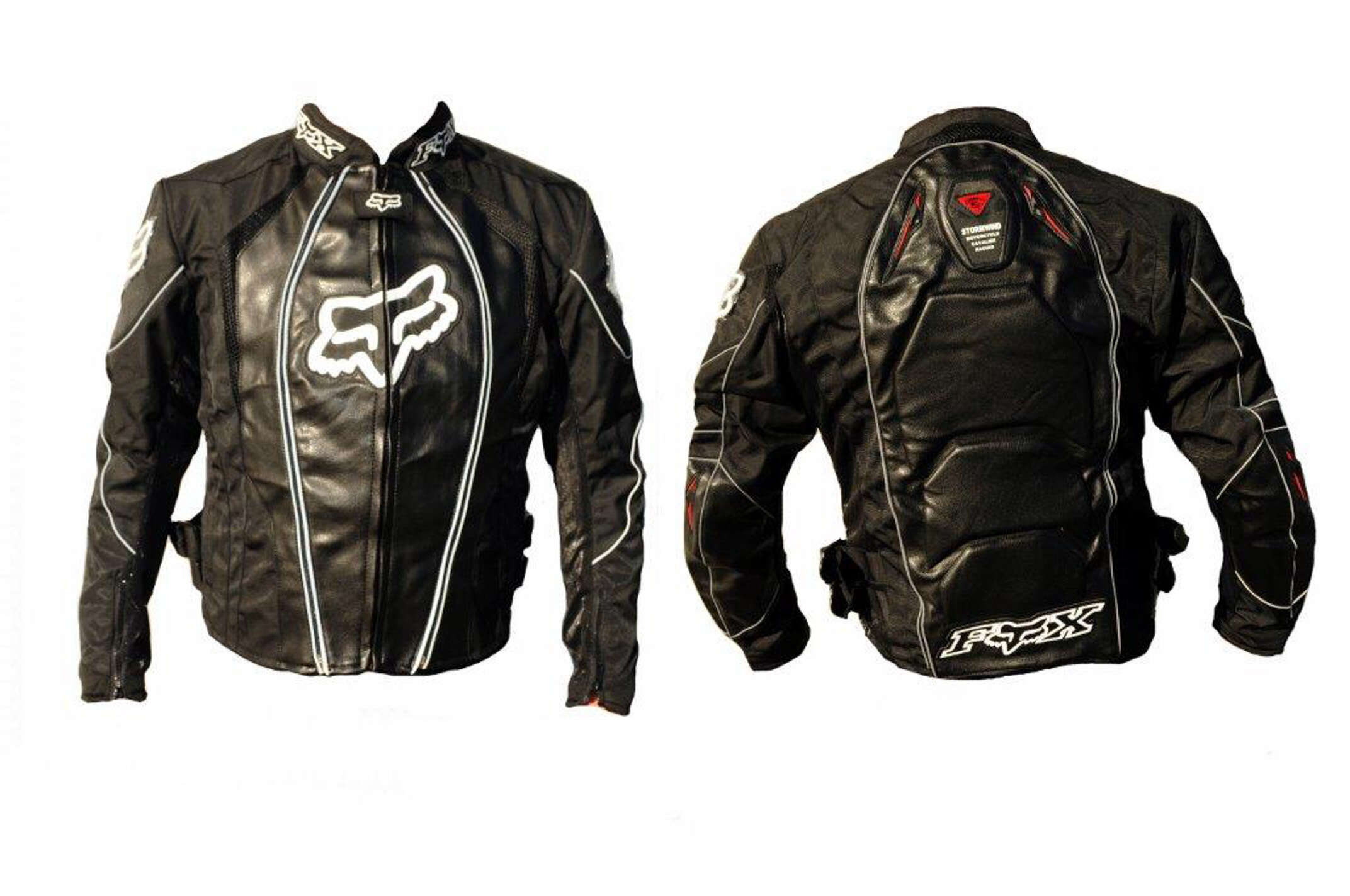 Мотокуртка FOX (текстиль) (mod:1, size:XL, черная)
