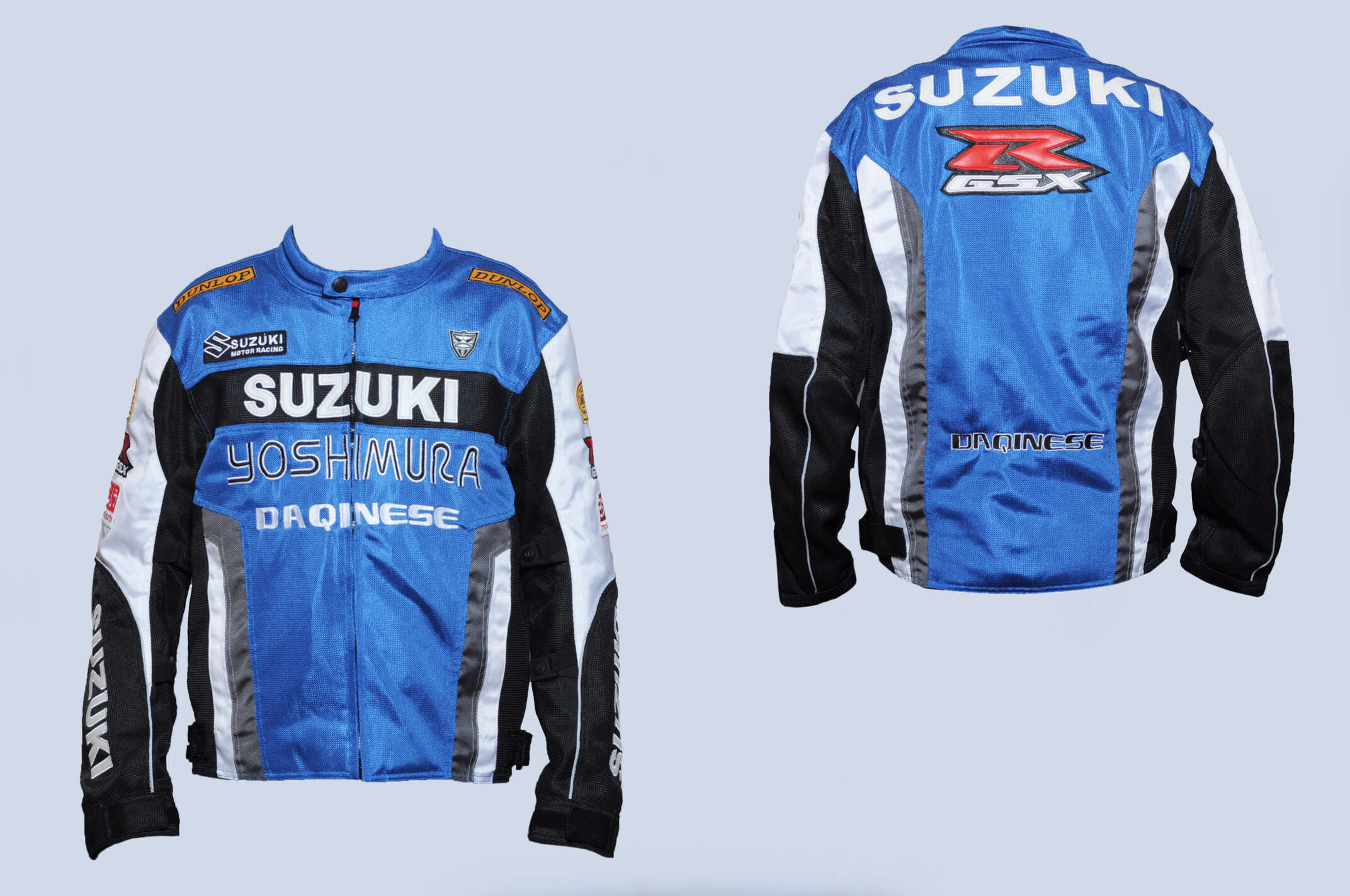 Мотокуртка SZK (текстиль) (size:XXXL, синяя)