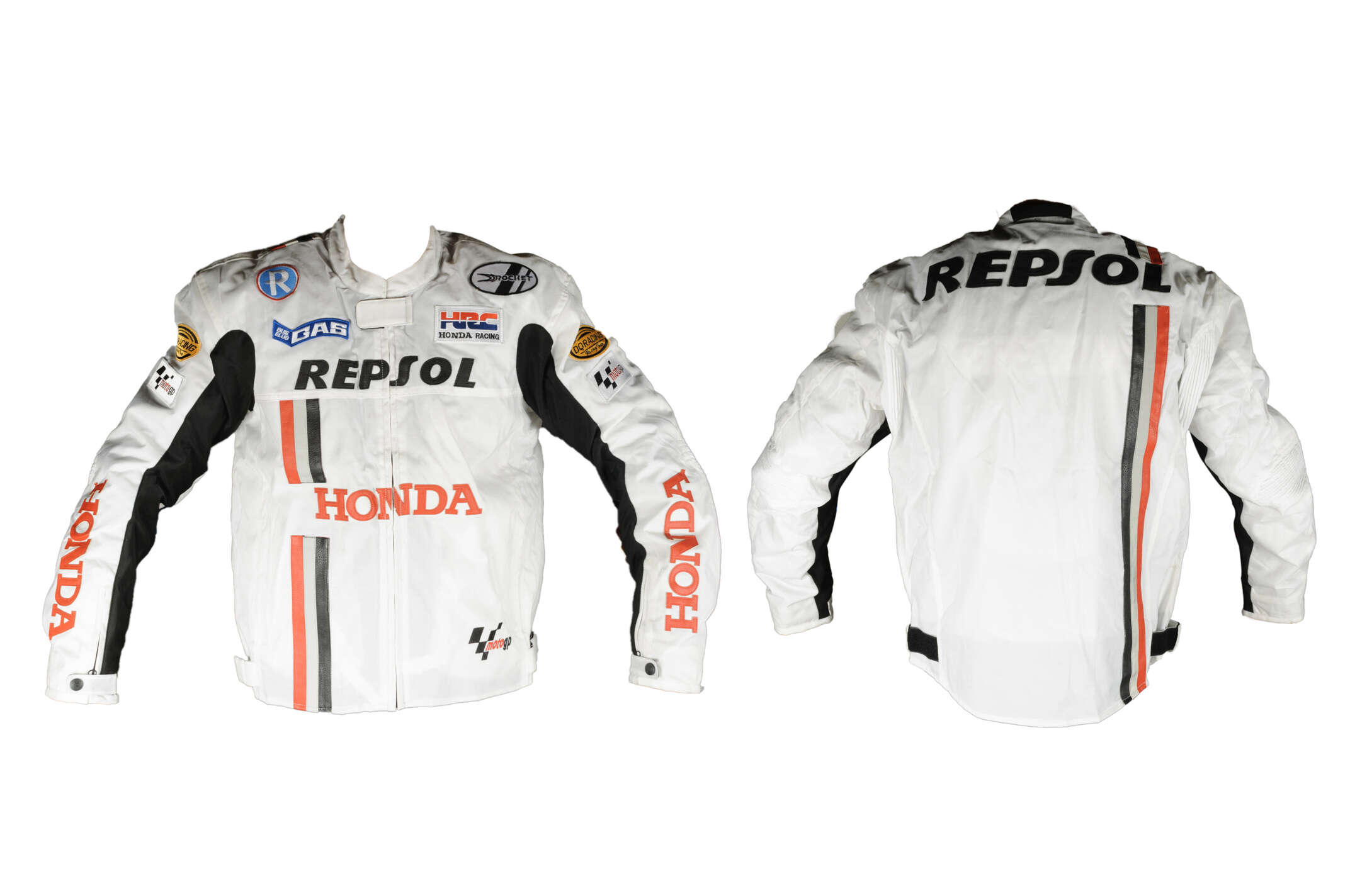 Мотокуртка REPSOL (текстиль) (mod:1, size:XXXL, белая)