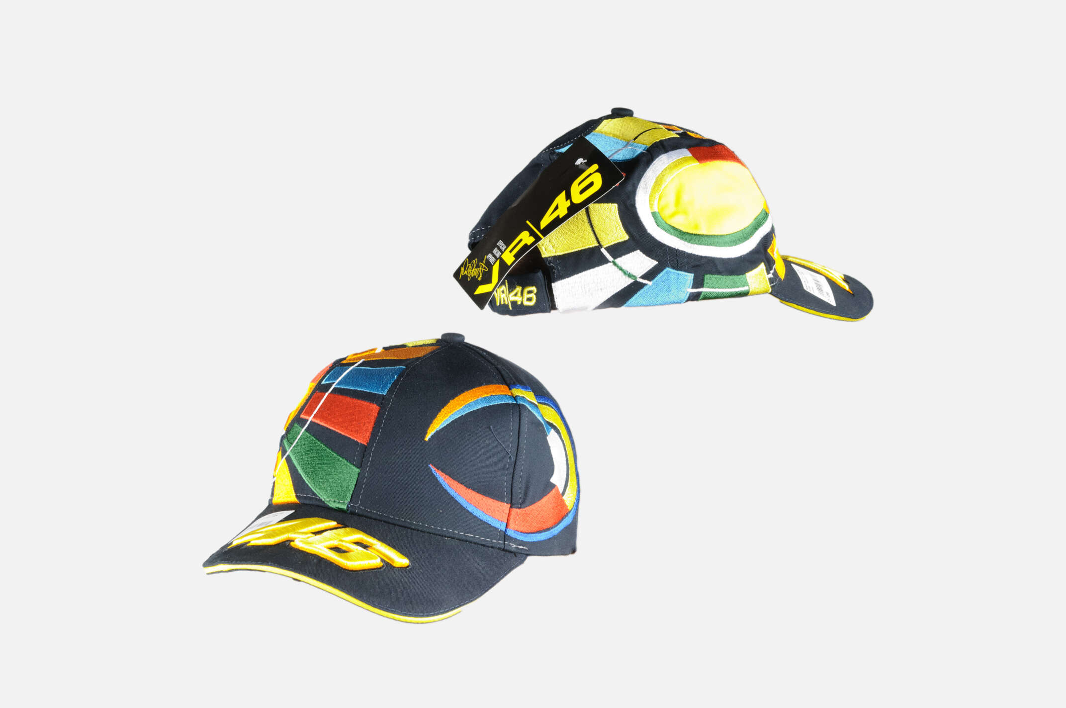 Бейсболка 46 VALENTINO ROSSI (multicolor, 100% хлопок)