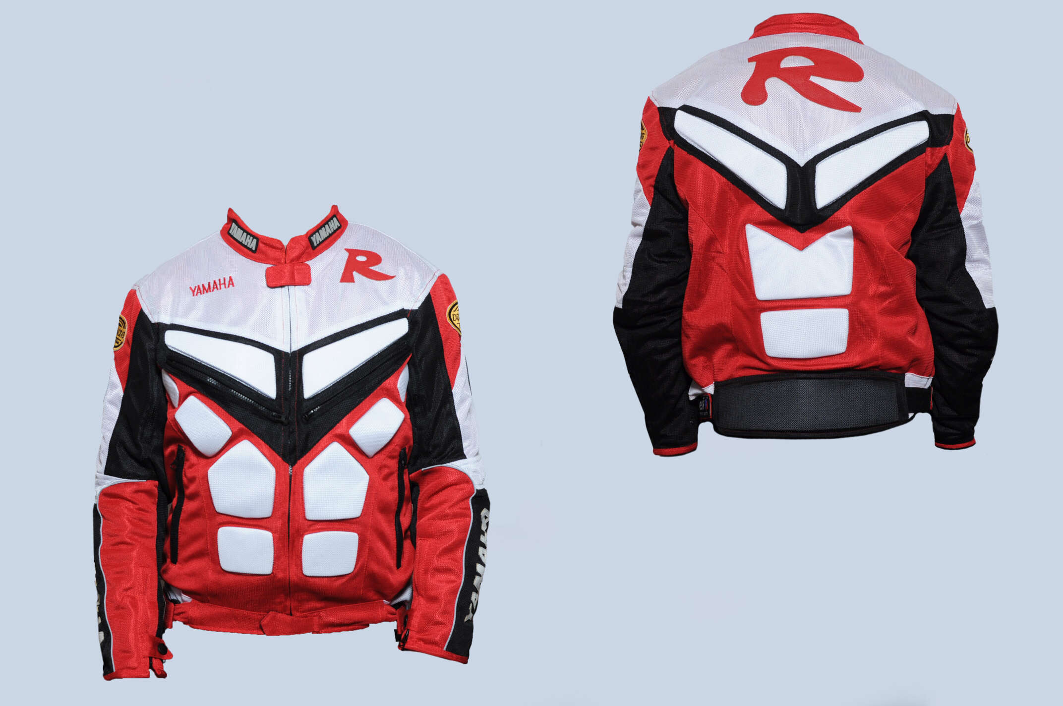 Мотокуртка YMH R (текстиль) (size:XL, красная)