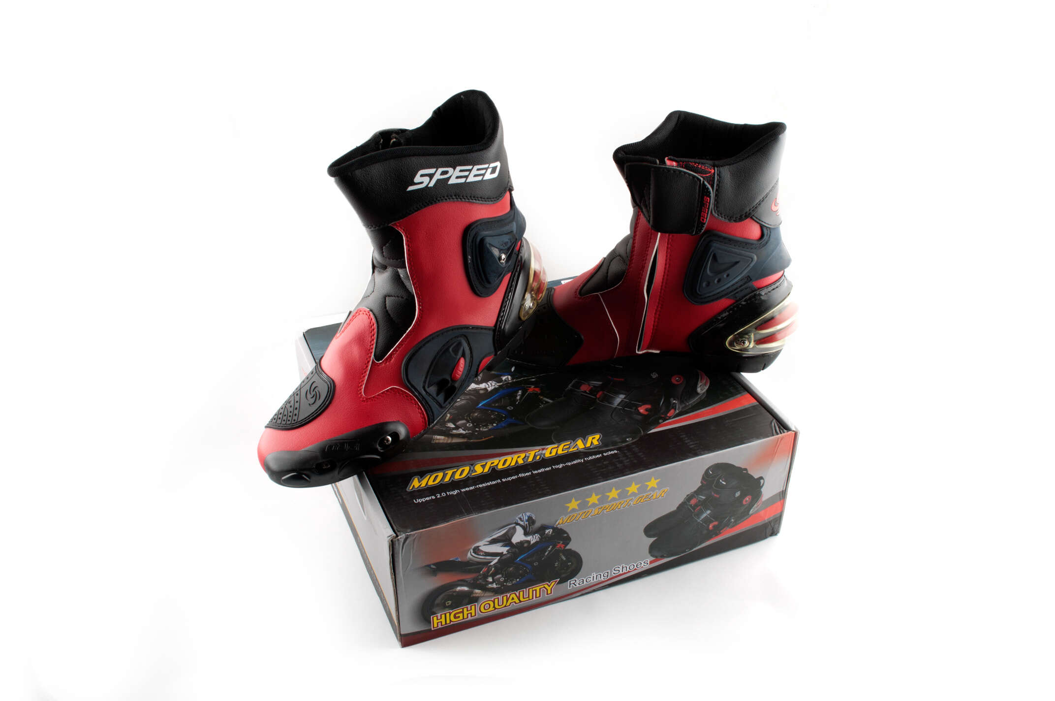 Ботинки PROBIKER (mod:A004, size:40, красные)