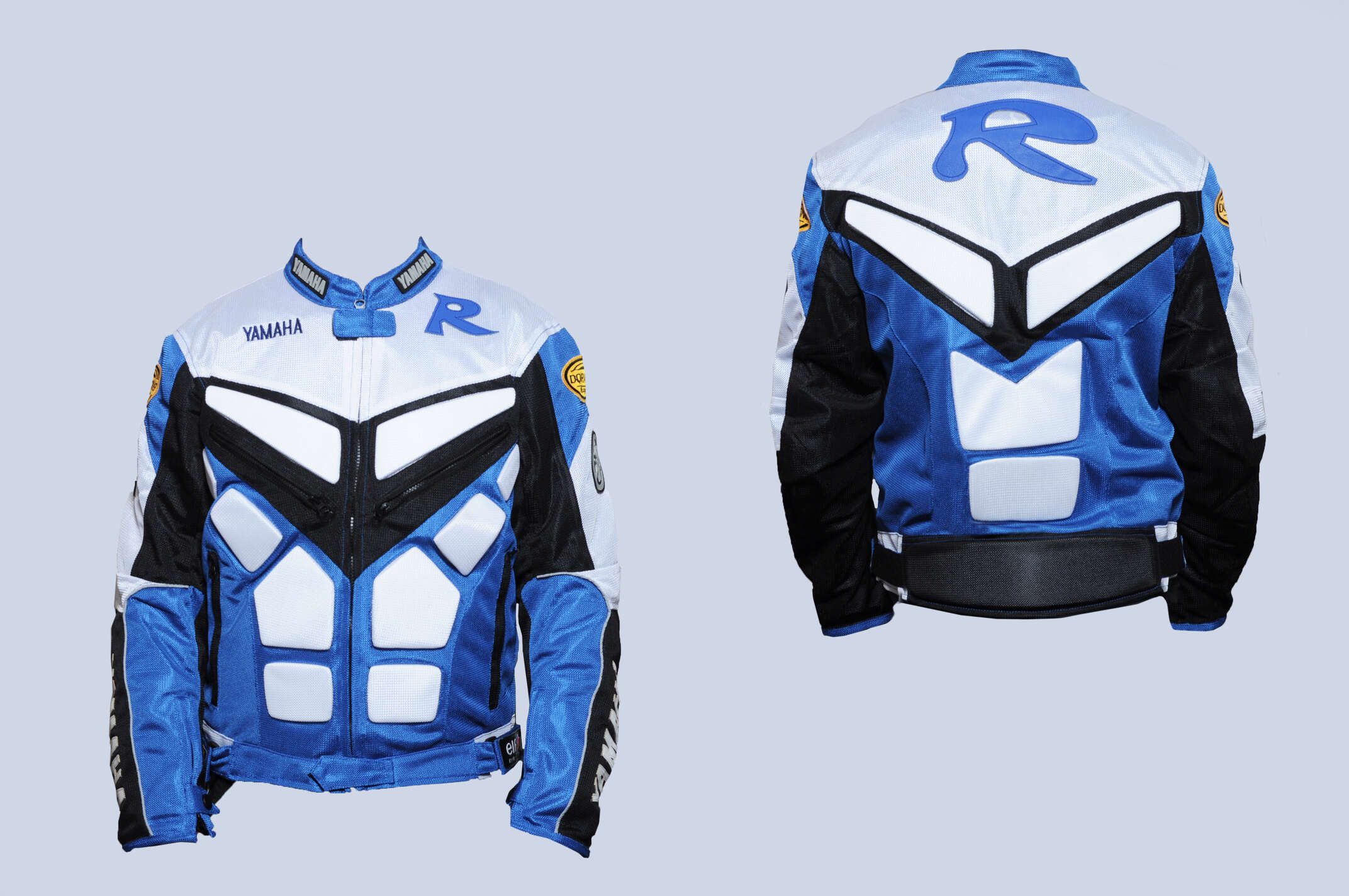 Мотокуртка YMH R (текстиль) (size:XXXL, синяя)
