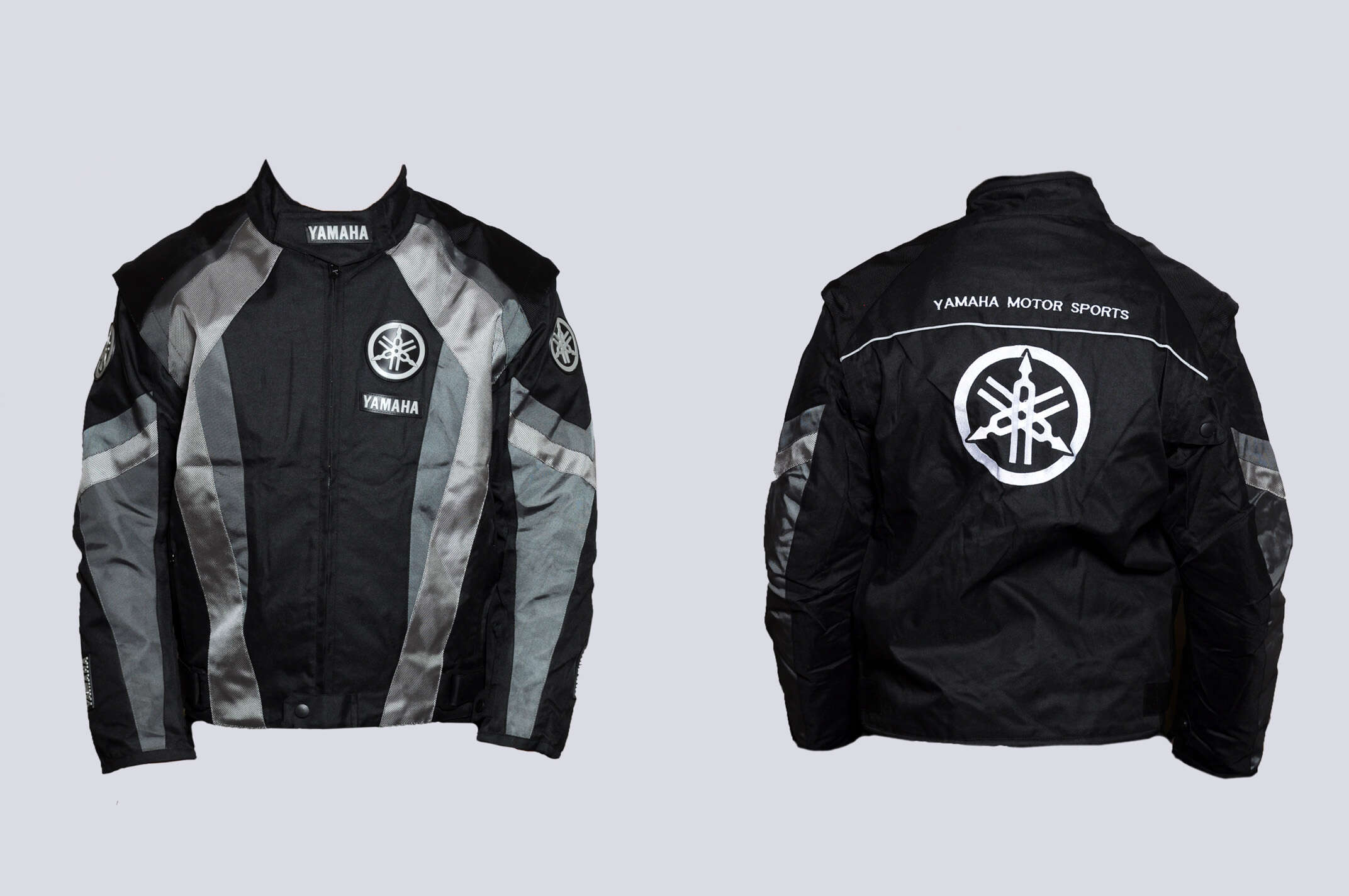 Мотокуртка YMH (текстиль) (mod:Racing, size:XL, серая)
