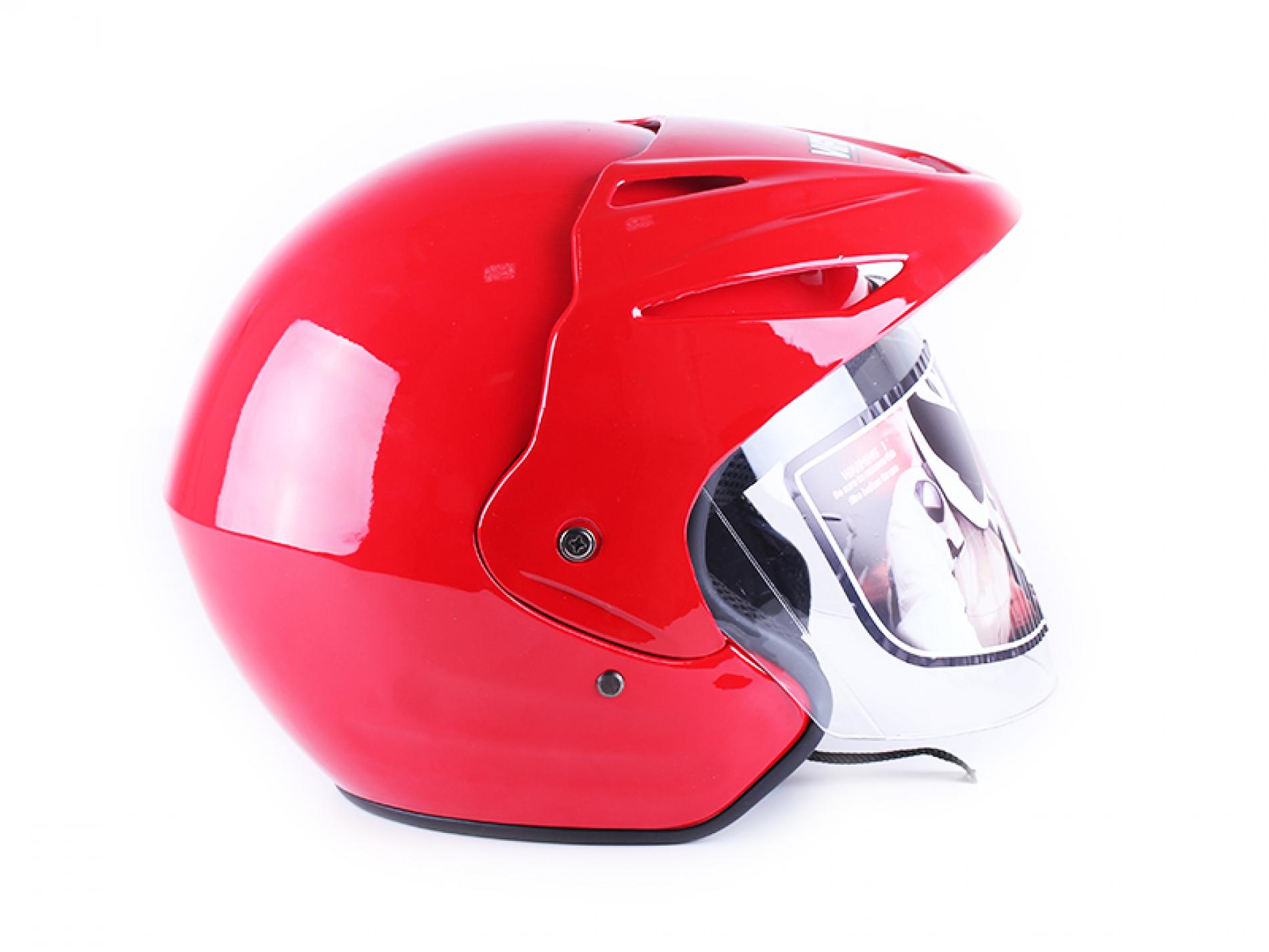 Шлем открытый (mod:MD-705H) (size:L, красный) AMG