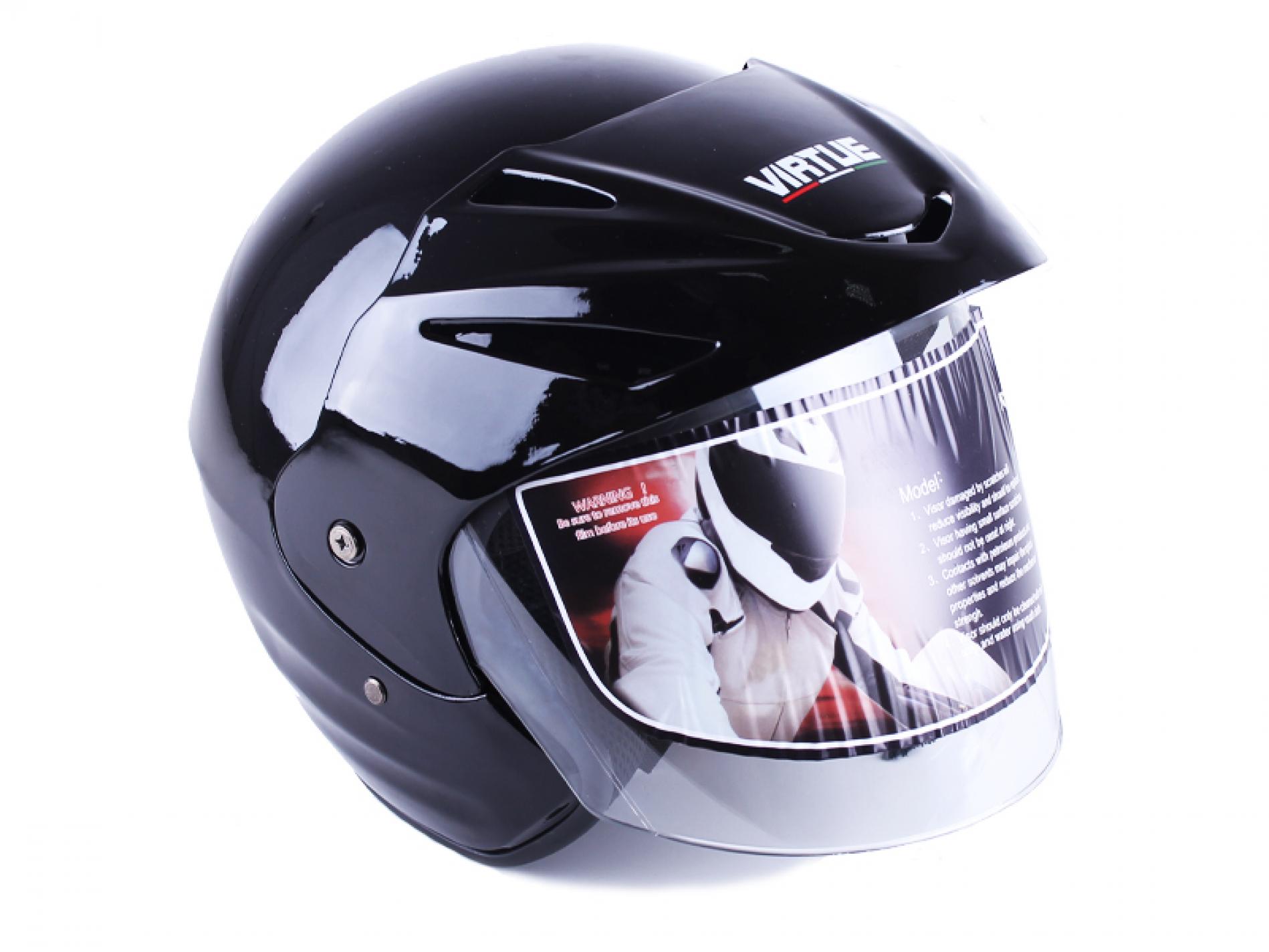 Шлем открытый (mod:MD-705H) (size:S, черный) AMG