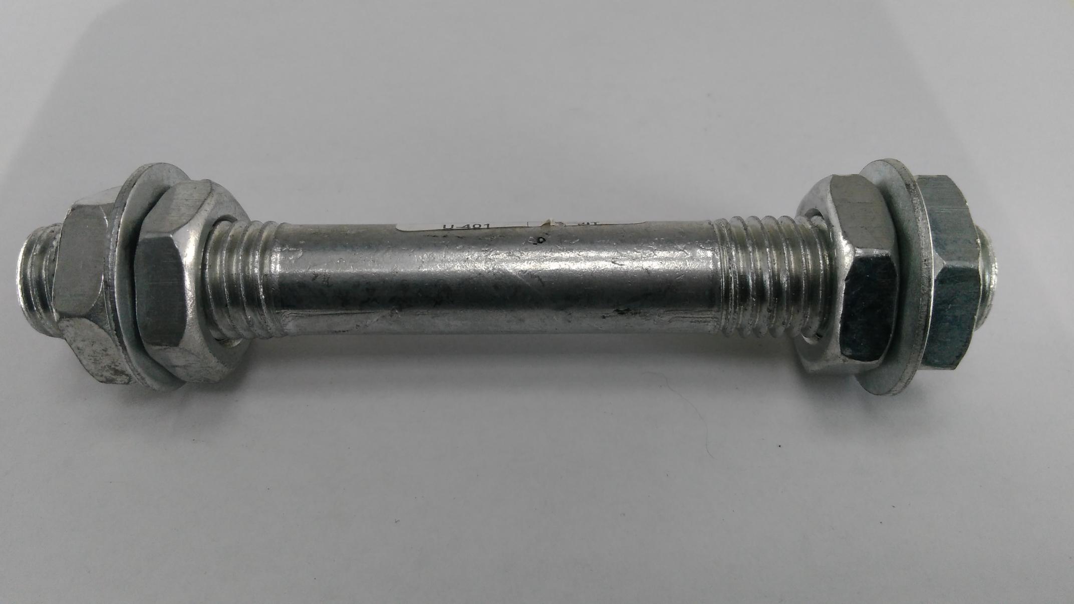 Ось колеса для м/б и тачок (в сборе) (150 * 20mm) KOSA