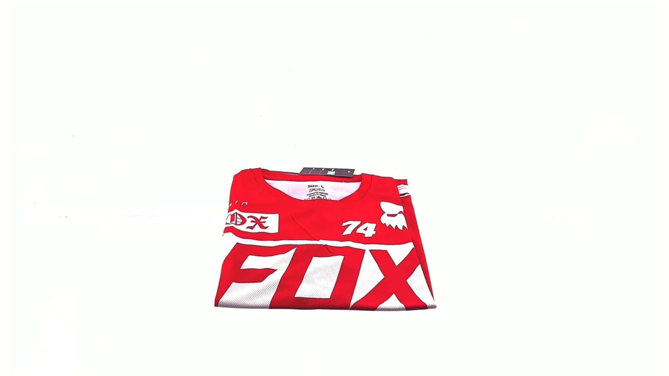 Футболка (бело-красная size L) FOX