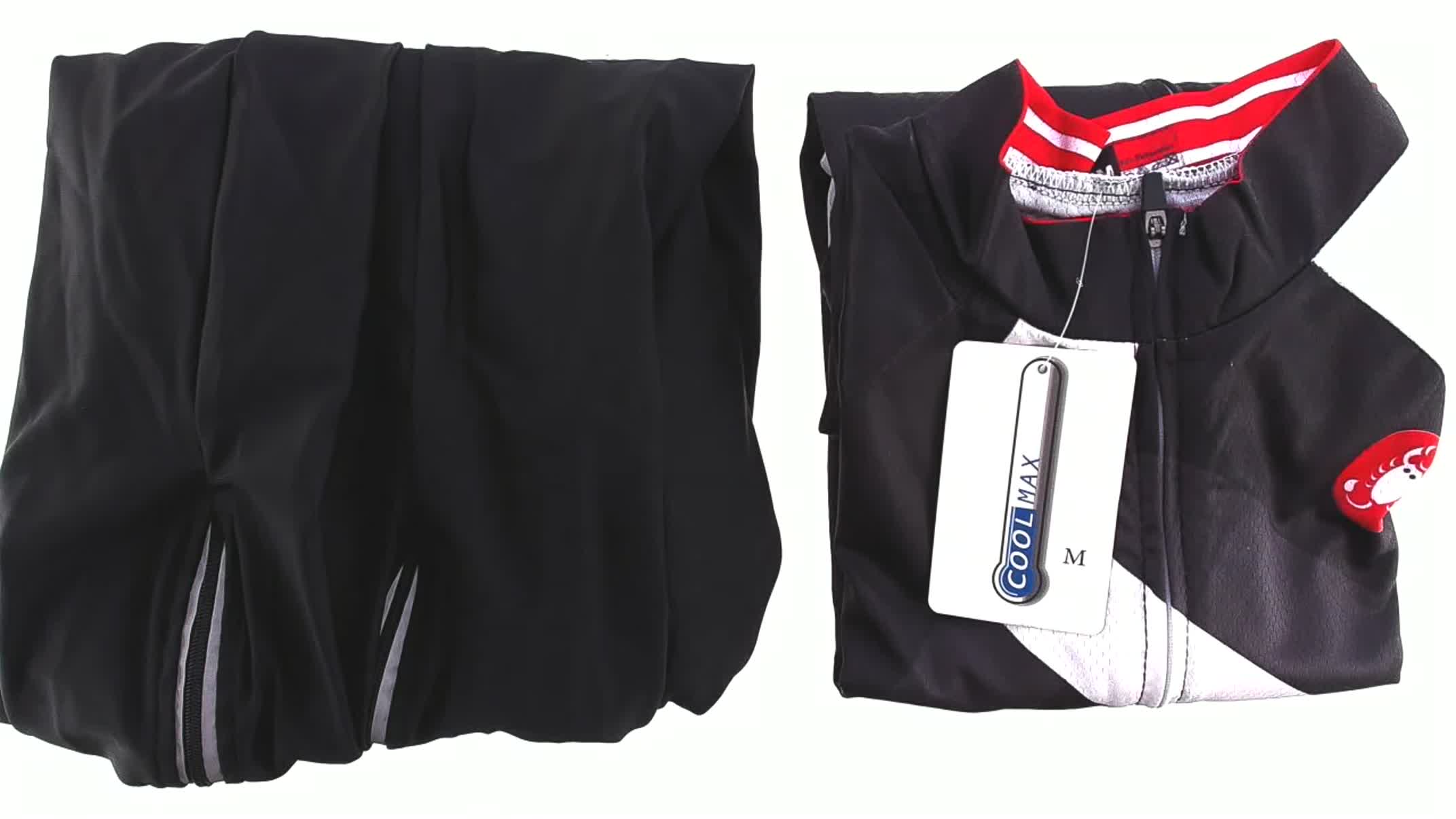 Велокостюм (черно-красный, size:M)