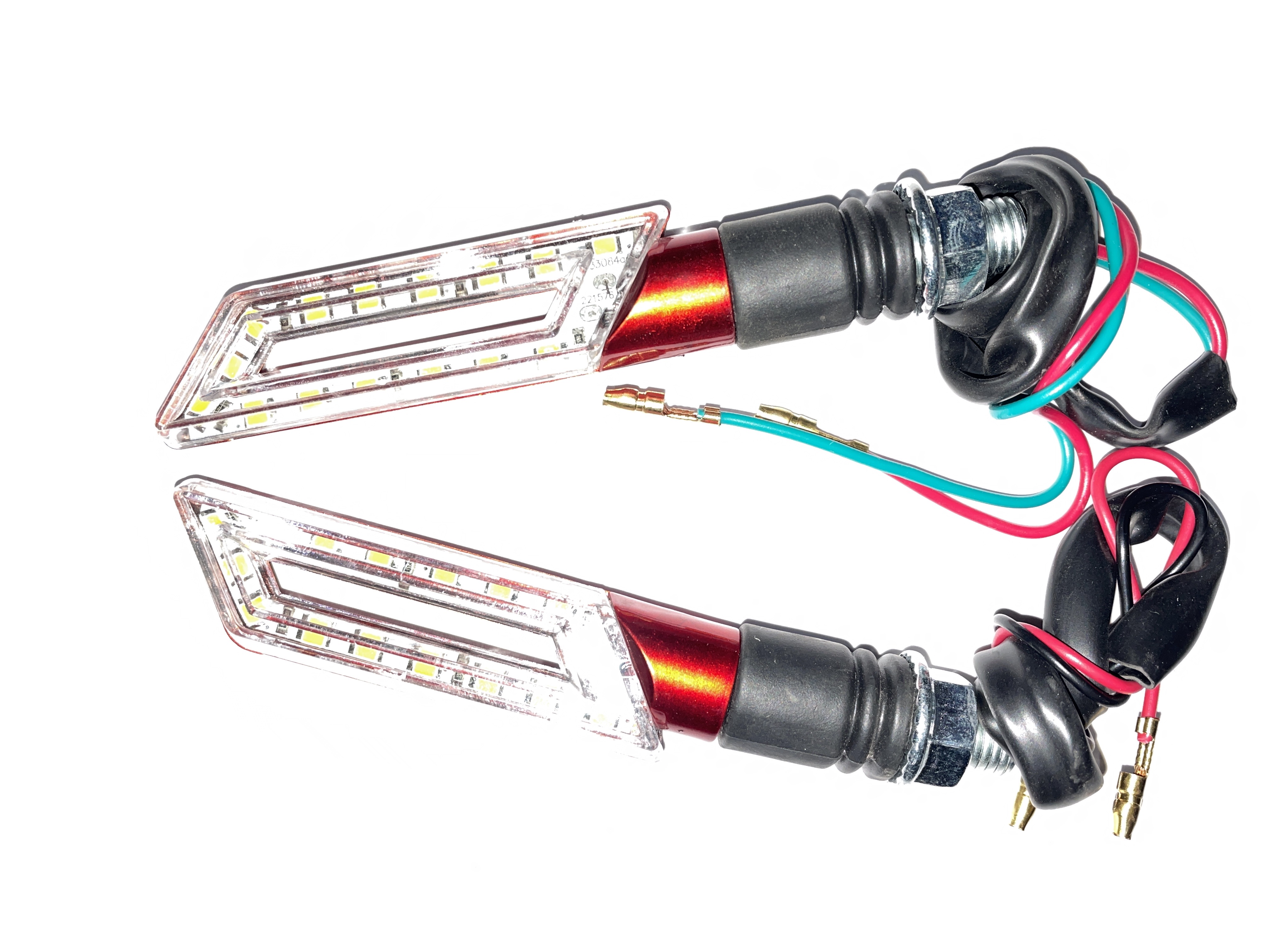 Поворот светодиодный, катана (15 LED, красный, тюнинг) JS