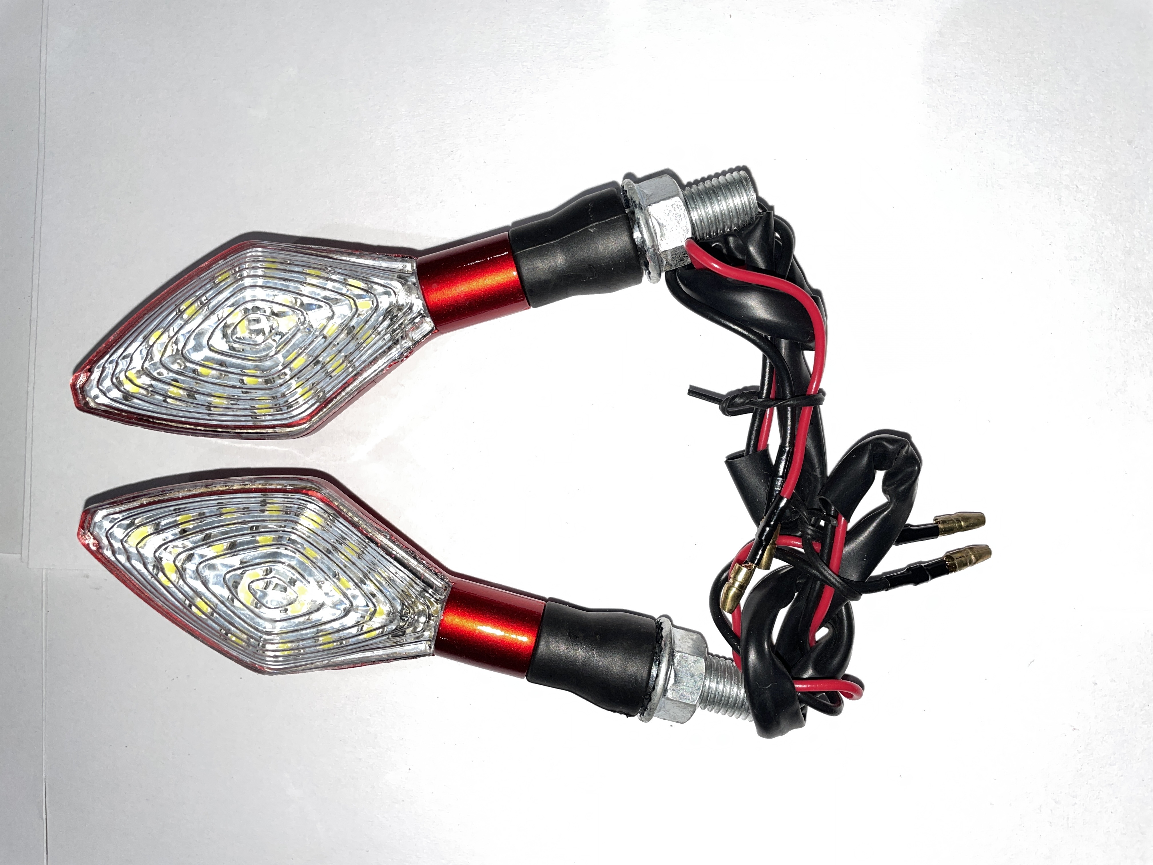 Поворот светодиодный, лодочка (15 LED, белое стекло) JS