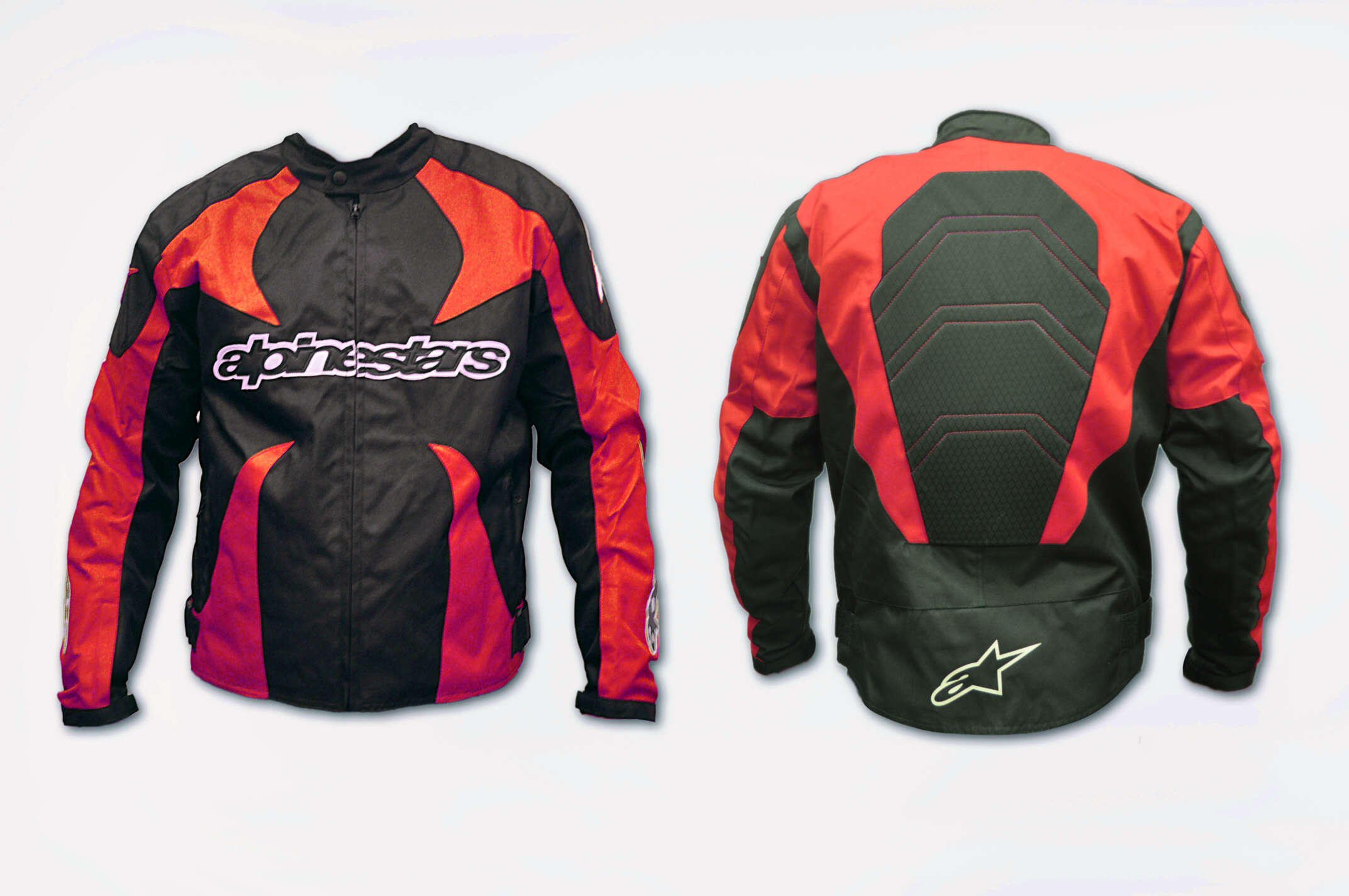Мотокуртка ALPINESTARS (текстиль) (size:XL, красная)